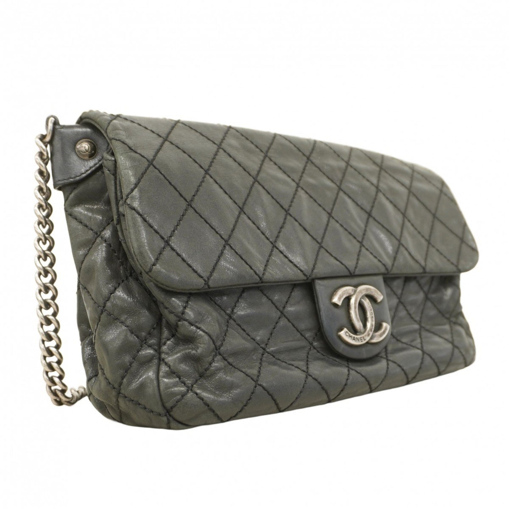Chanel Matelasse Shoulder Bag with Chain, Sparkle Leather