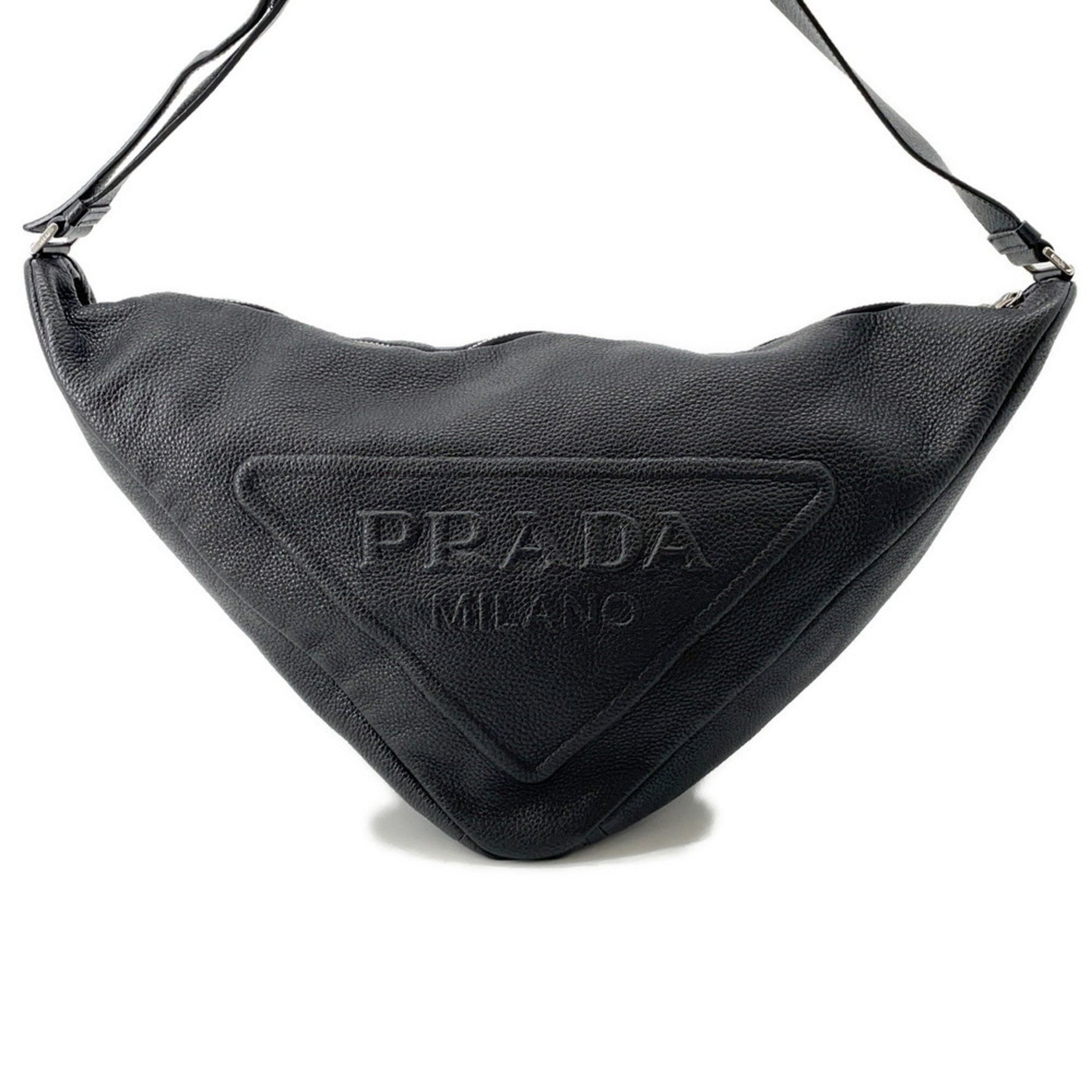 Prada Triangle Shoulder Bag, Leather