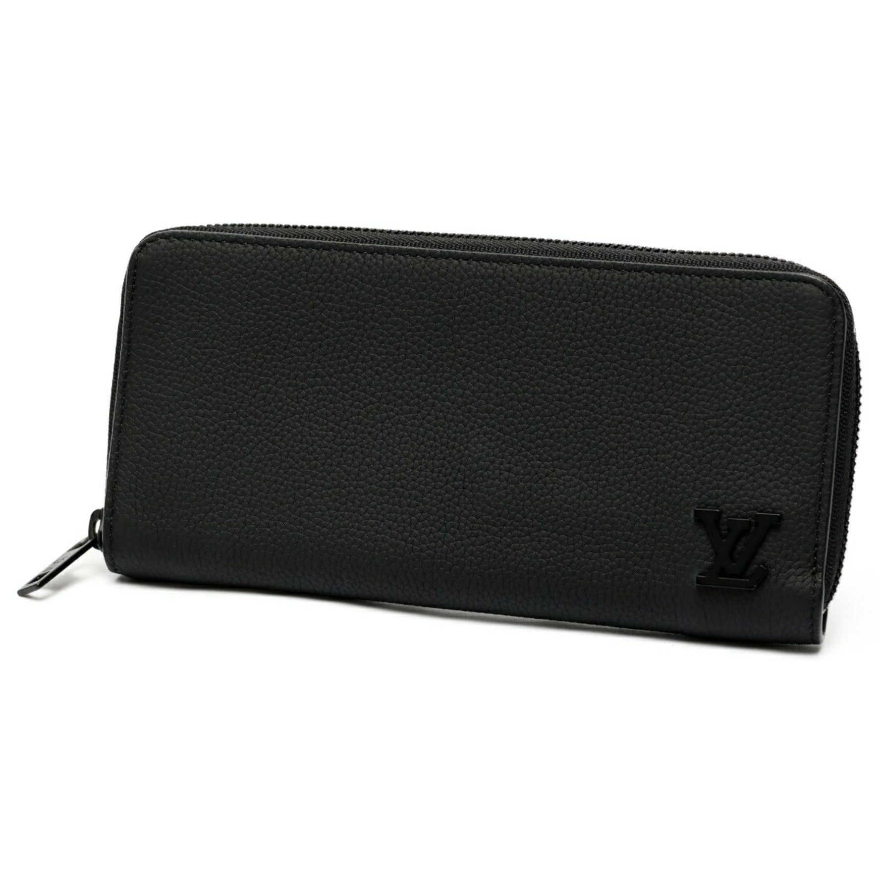 Louis Vuitton Zippy Wallet Horizontal LV Aerogram Leather Black (Noir)