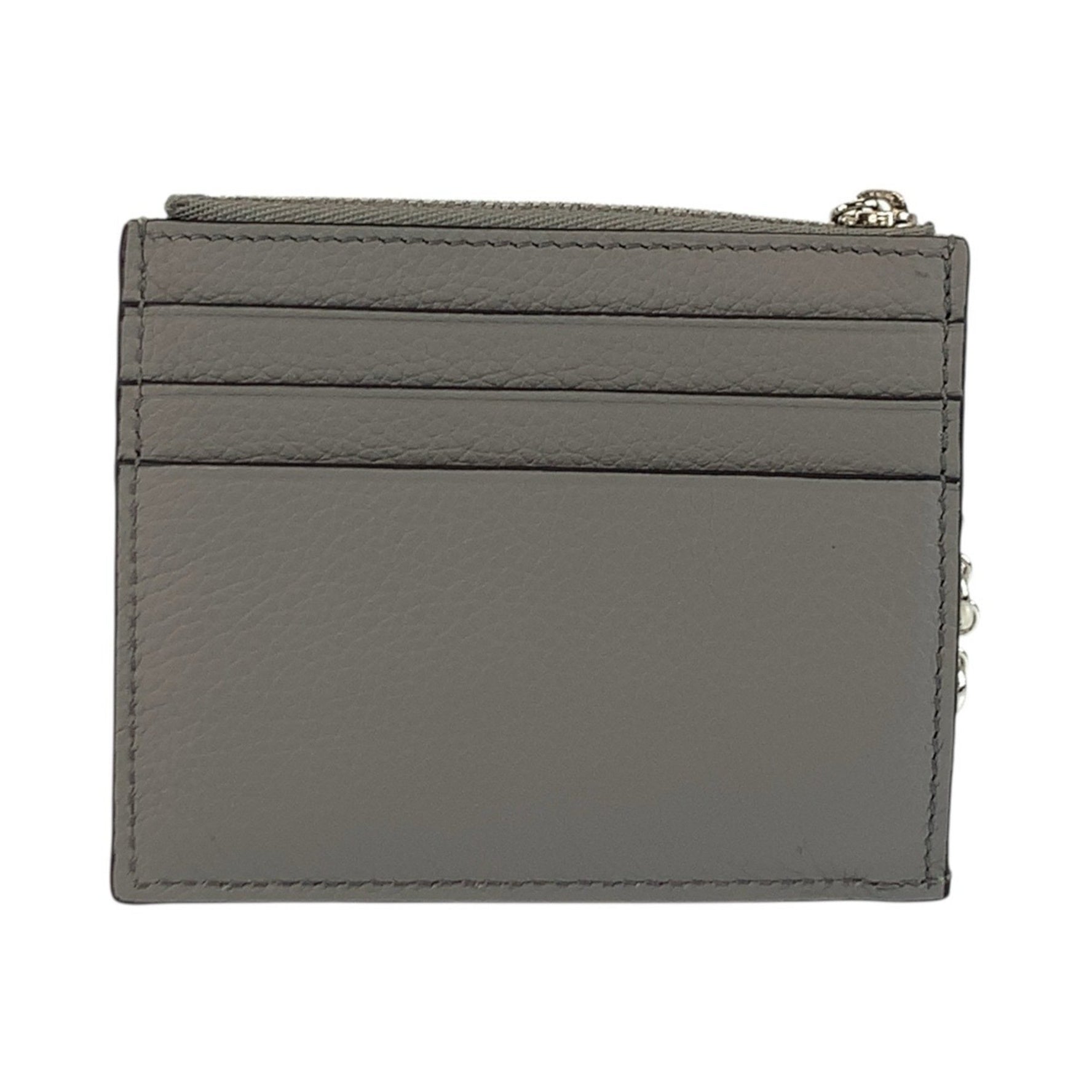 LOEWE Anagram Green/Gray/Silver Hardware Leather Key/Card Holder/Card Case/Coin Case