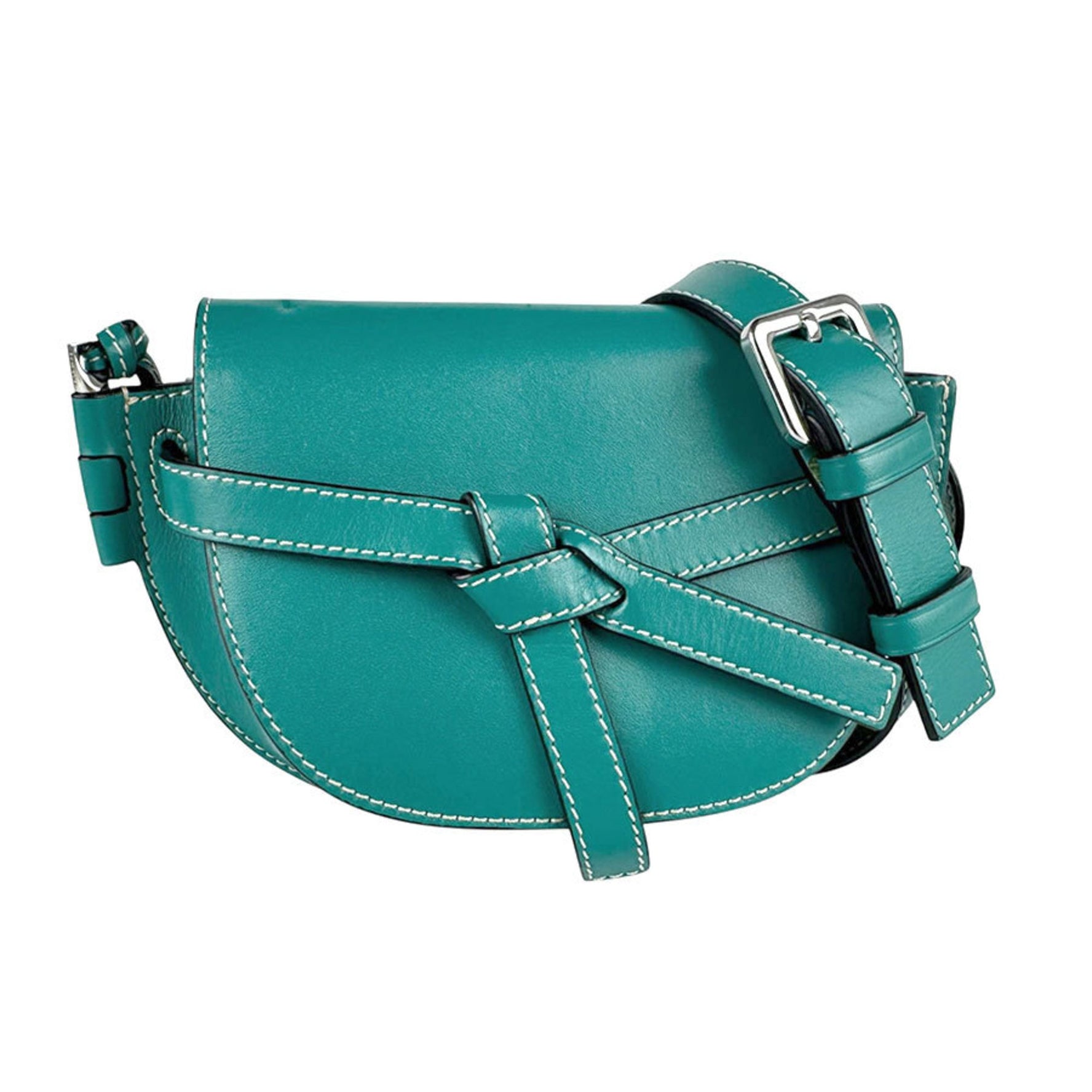 LOEWE Gate Bum Bag, Green Leather Waist Women's, Z6485