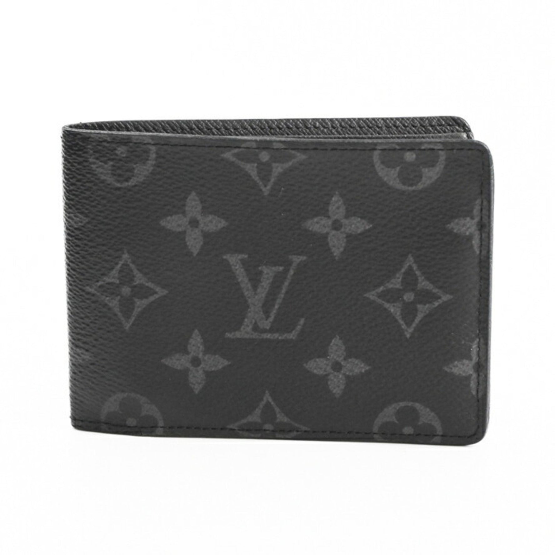 Louis Vuitton Monogram Eclipse Portefeuille Multiple Bifold Wallet with Bill