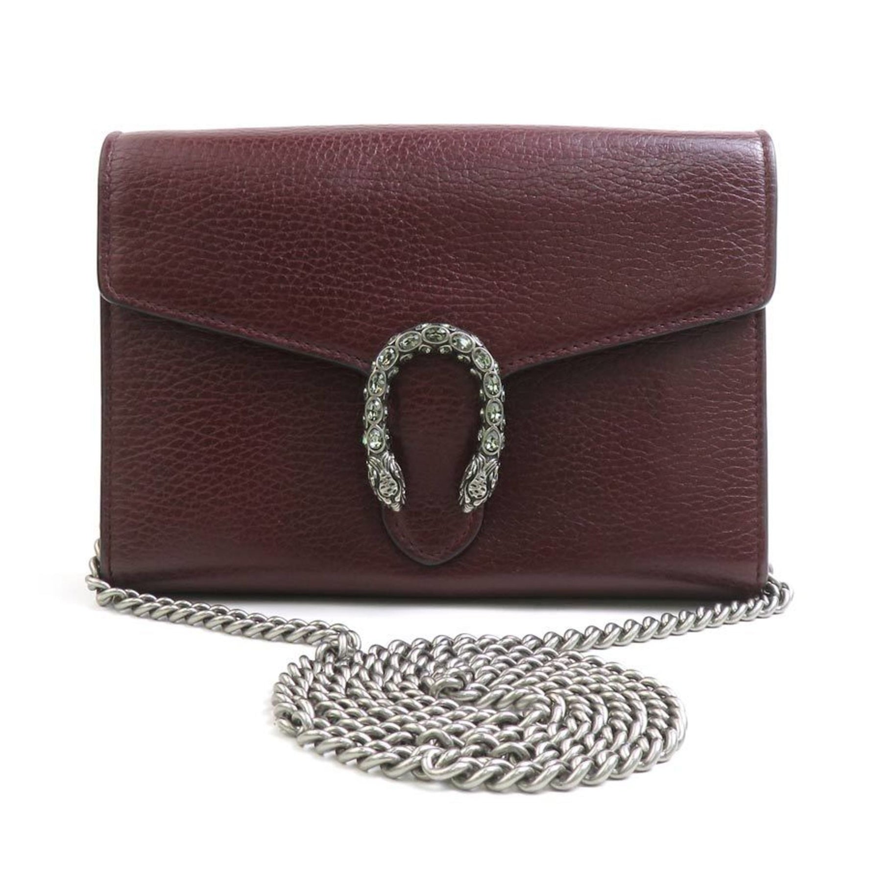 GUCCI Chain Wallet Dionysus Leather