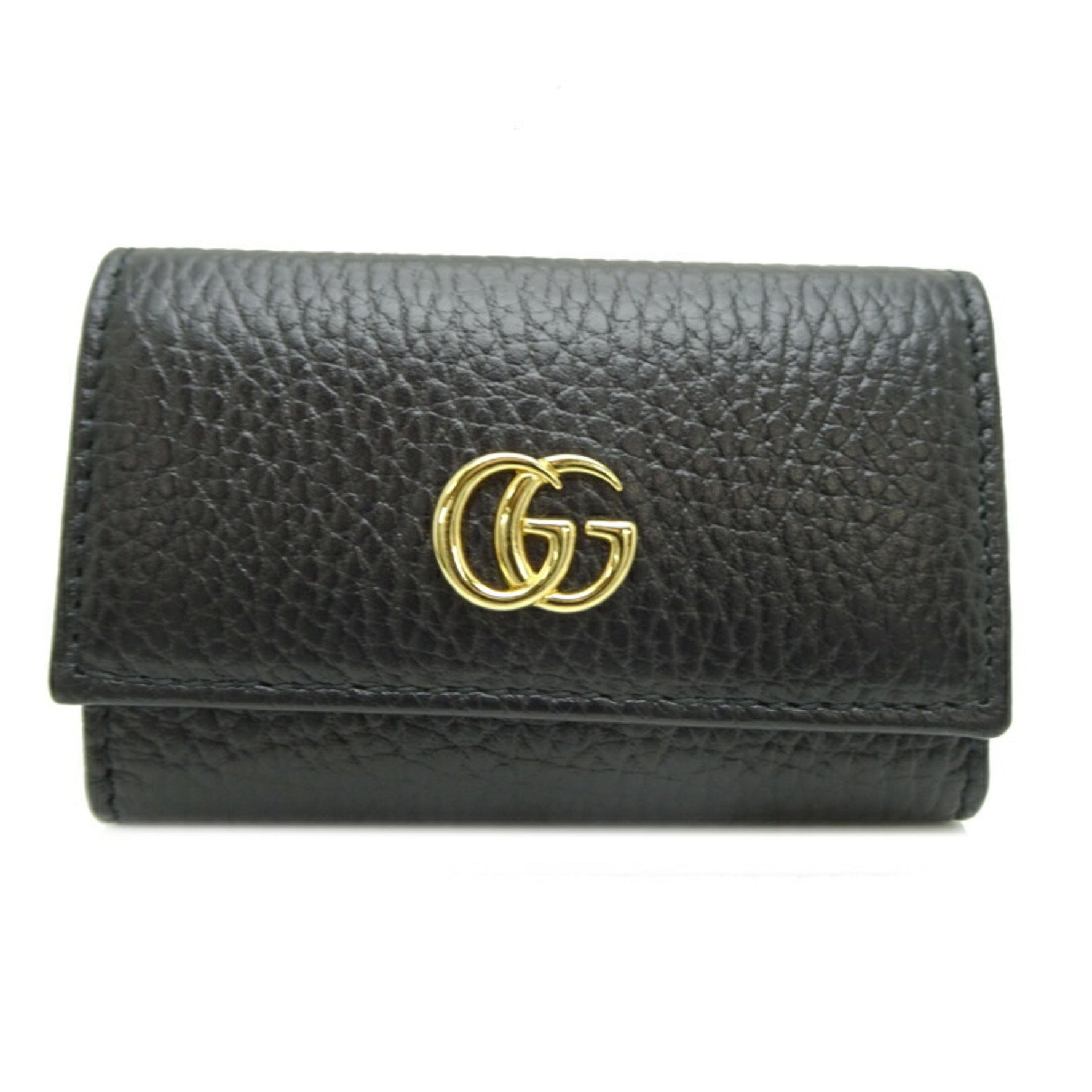 Gucci GG Marmont 6-ring women's key case in black leather