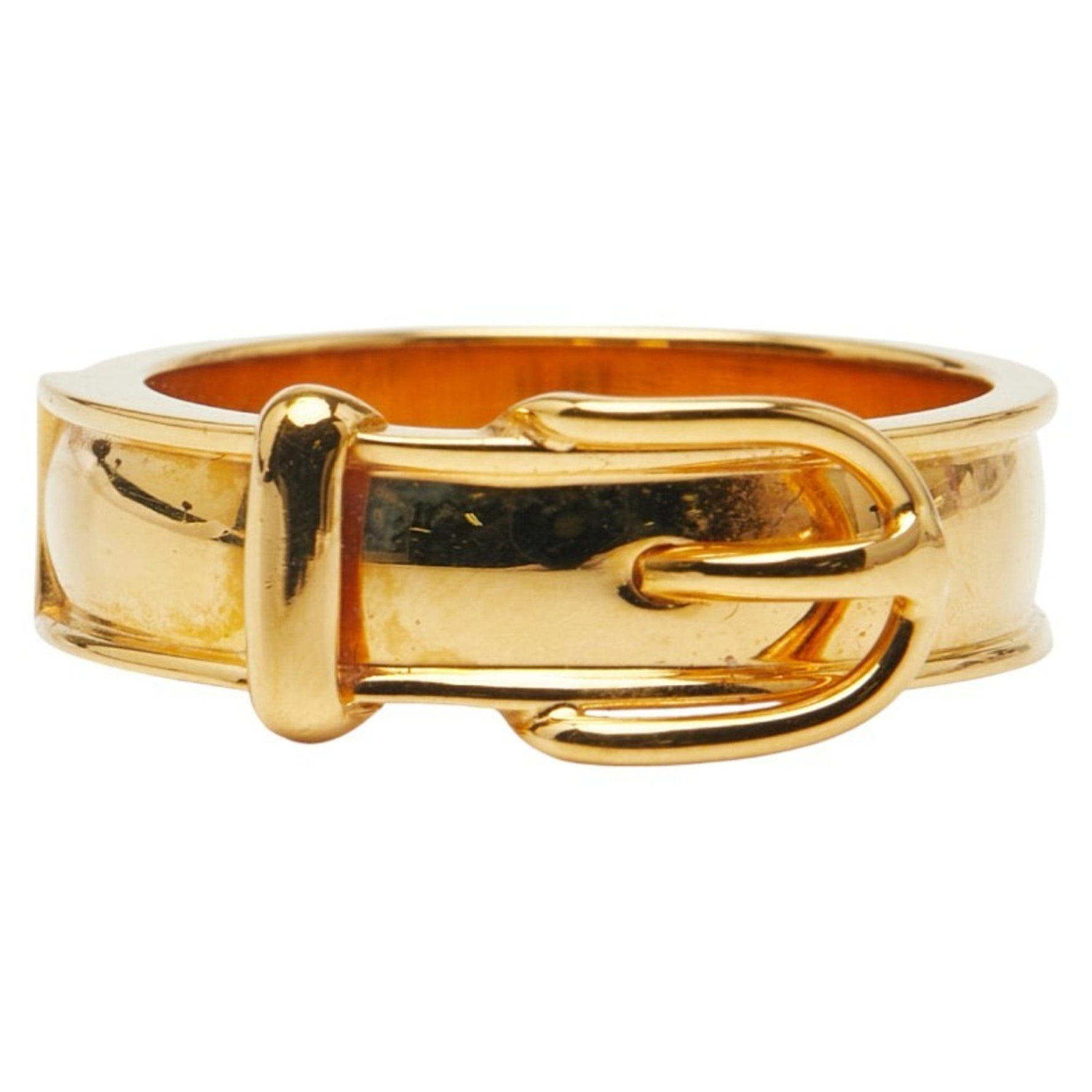 Hermès Boucle Serie Belt Motif Scarf Ring Plated HERMES