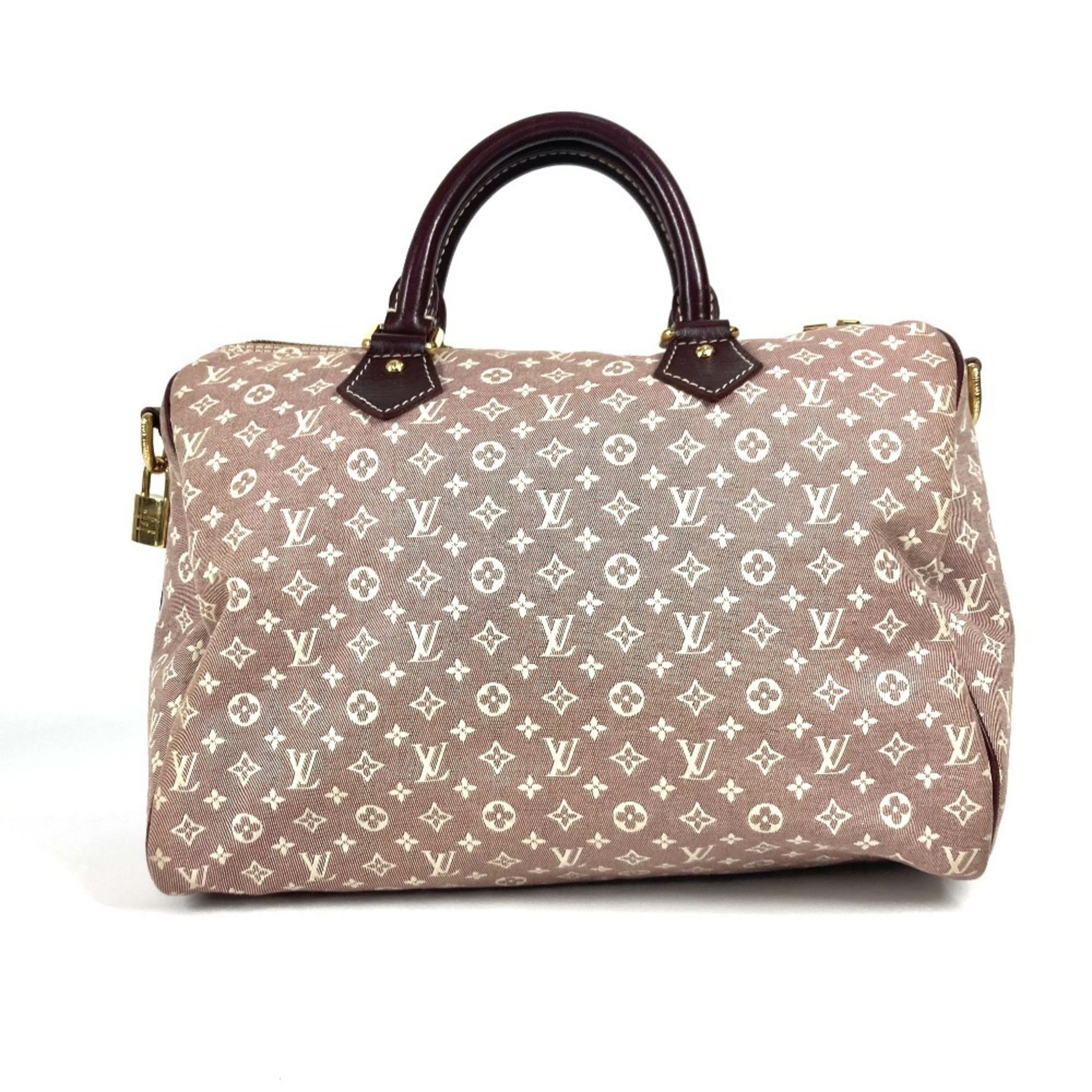 LOUIS VUITTON Monogram Idylle Speedy Bandouliere 30 Mini Boston Bag 2WAY Shoulder Handbag Women's Sepia Red