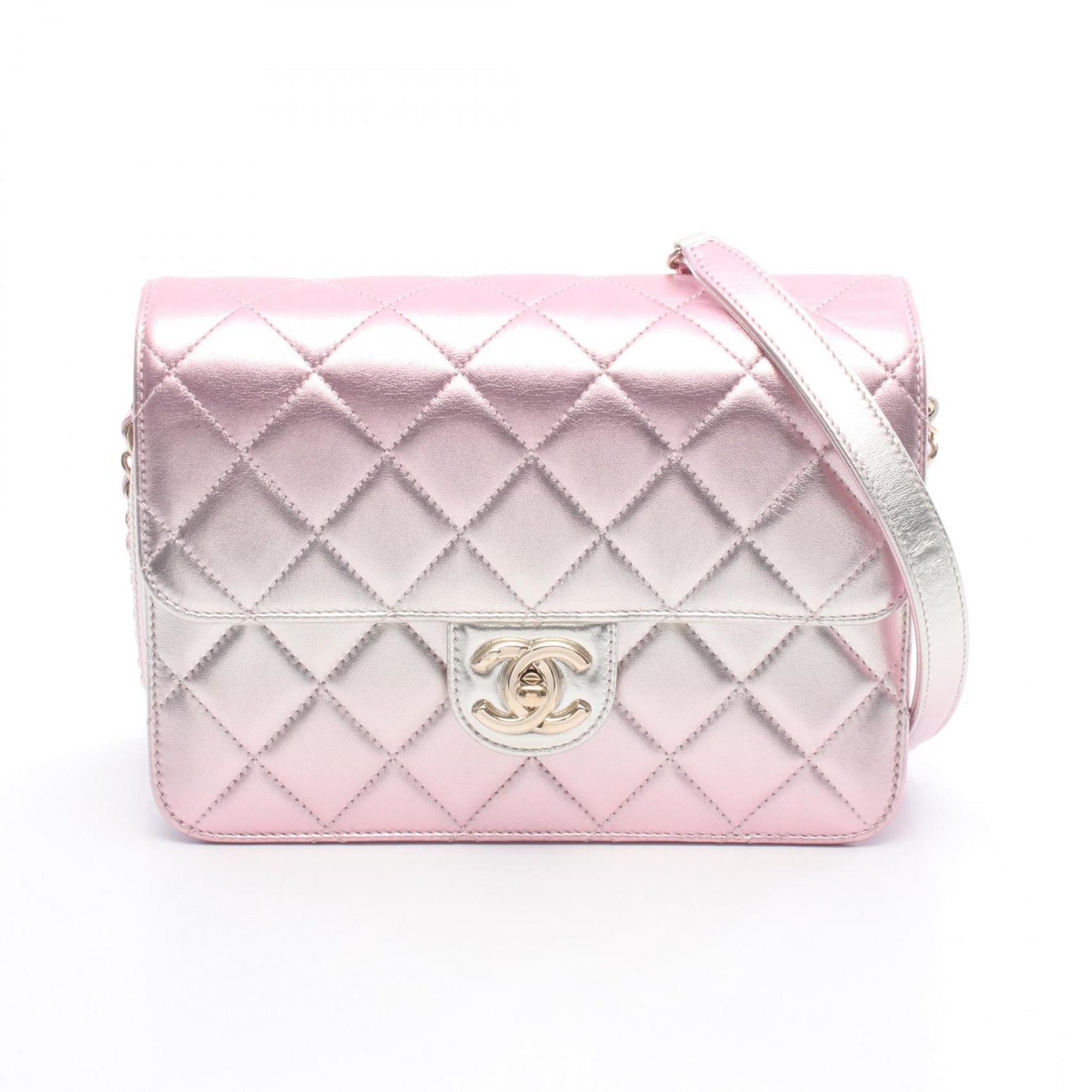 CHANEL Matelasse Shoulder Bag, Lambskin Leather, and Gold