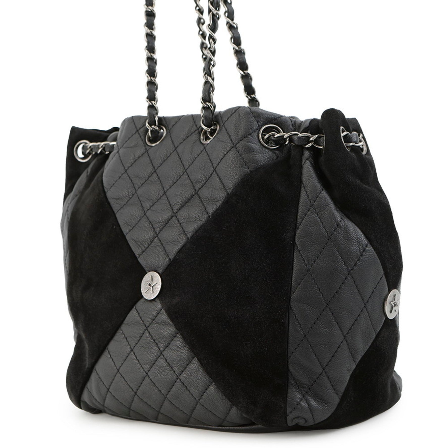 Chanel Paris Dallas chain shoulder bag in suede and leather