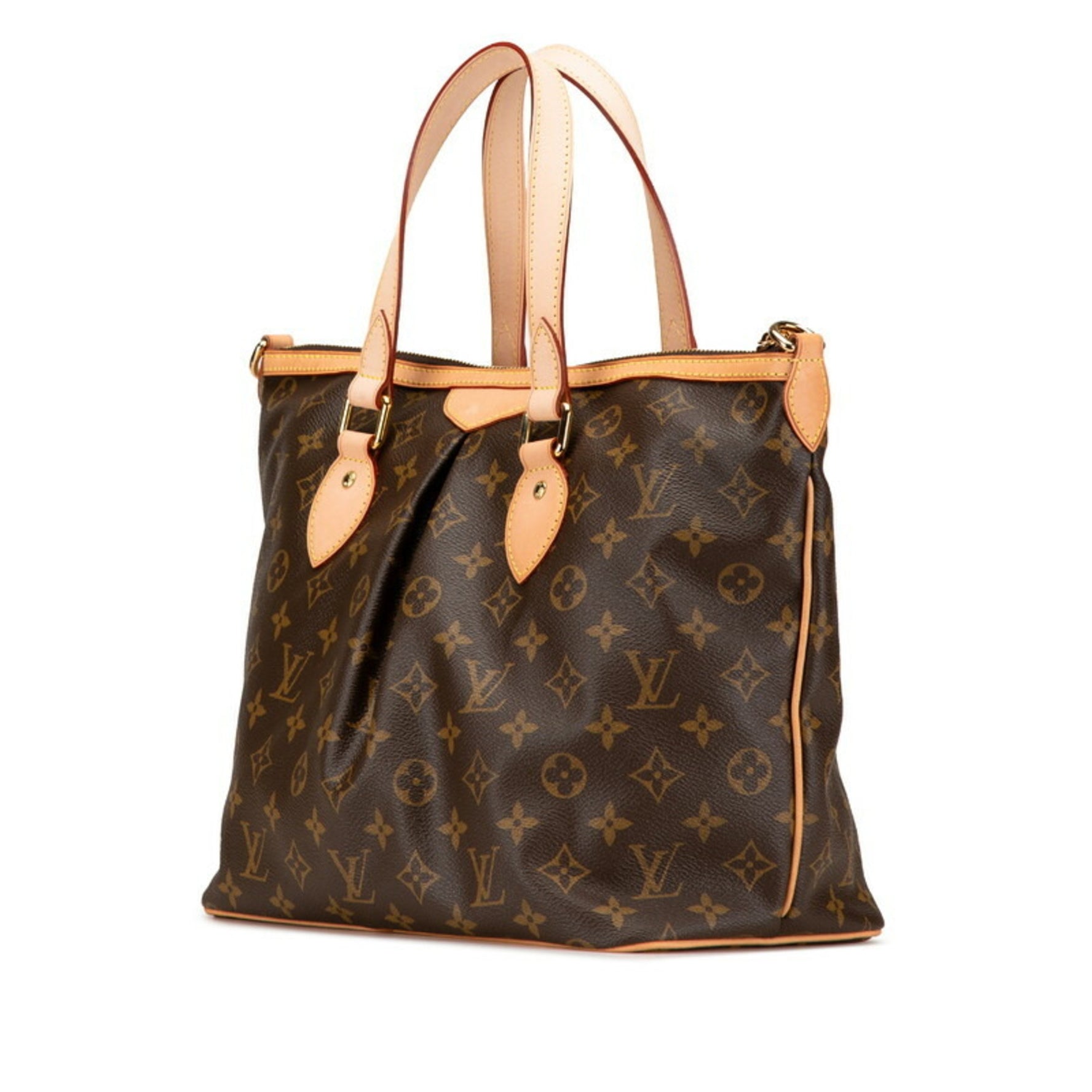 Louis Vuitton Monogram Palermo PM Handbag Brown PVC Leather Women's LOUIS VUITTON