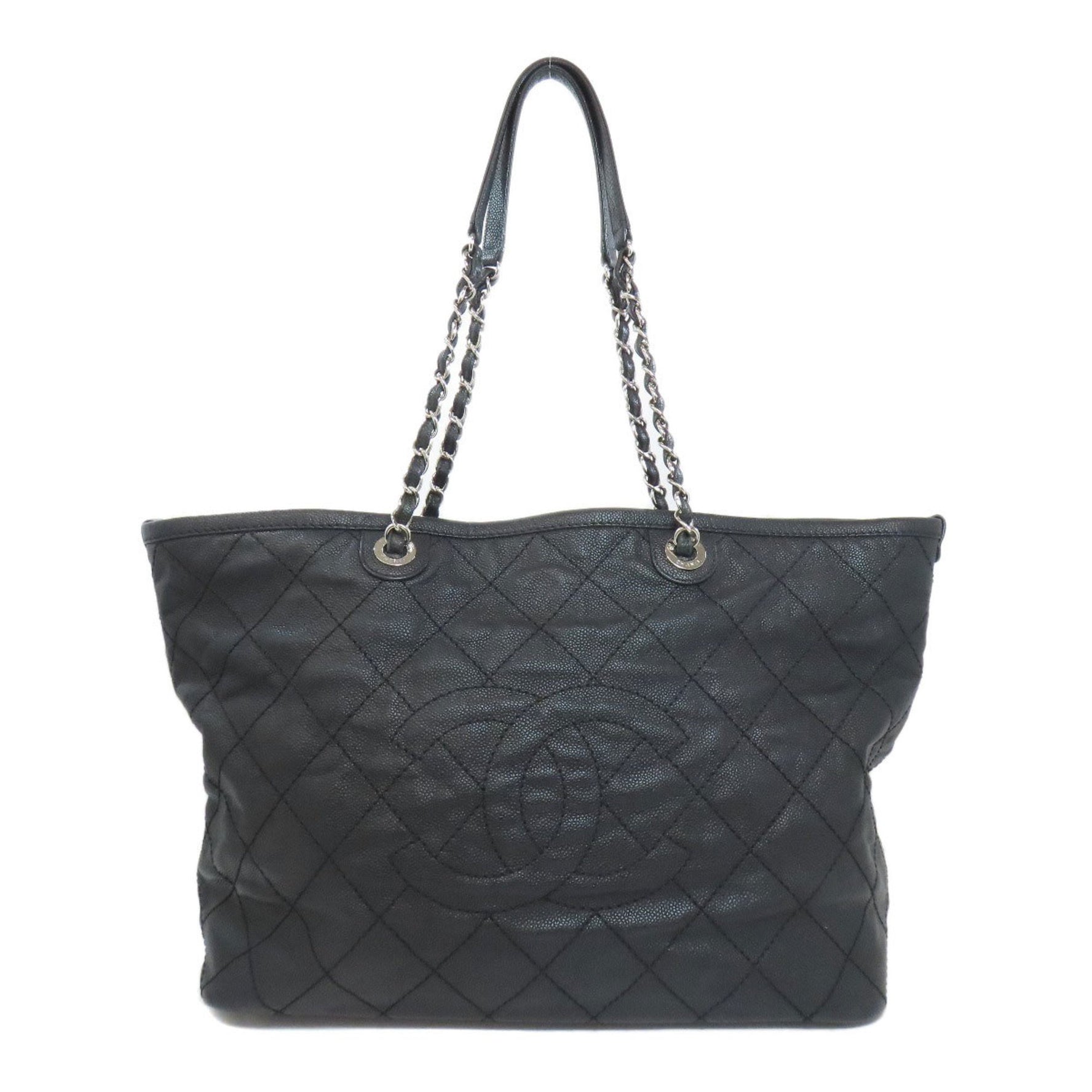 CHANEL Matelasse Tote Bag Grained Calfskin