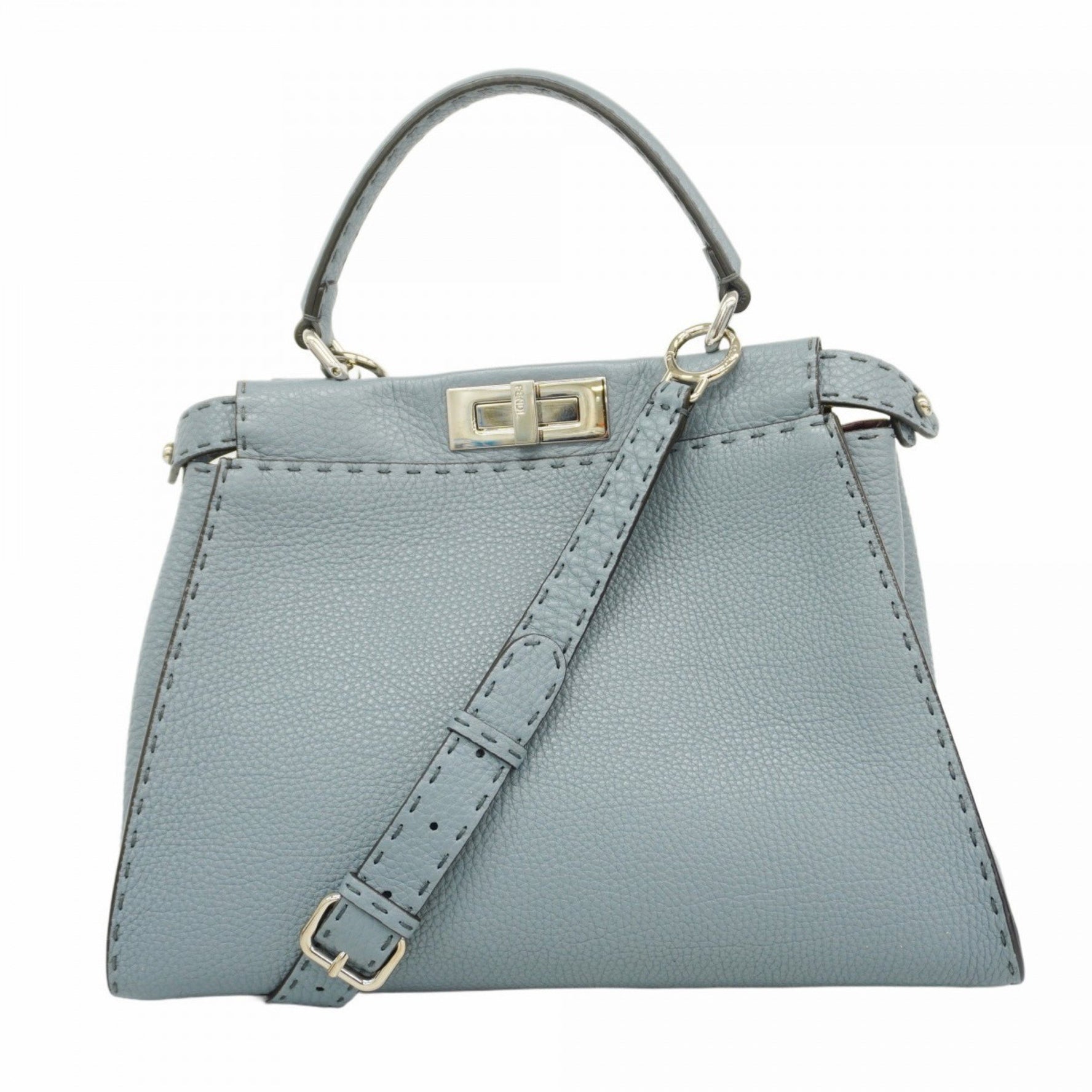 Fendi Selleria Peekaboo Leather Handbag, Bag