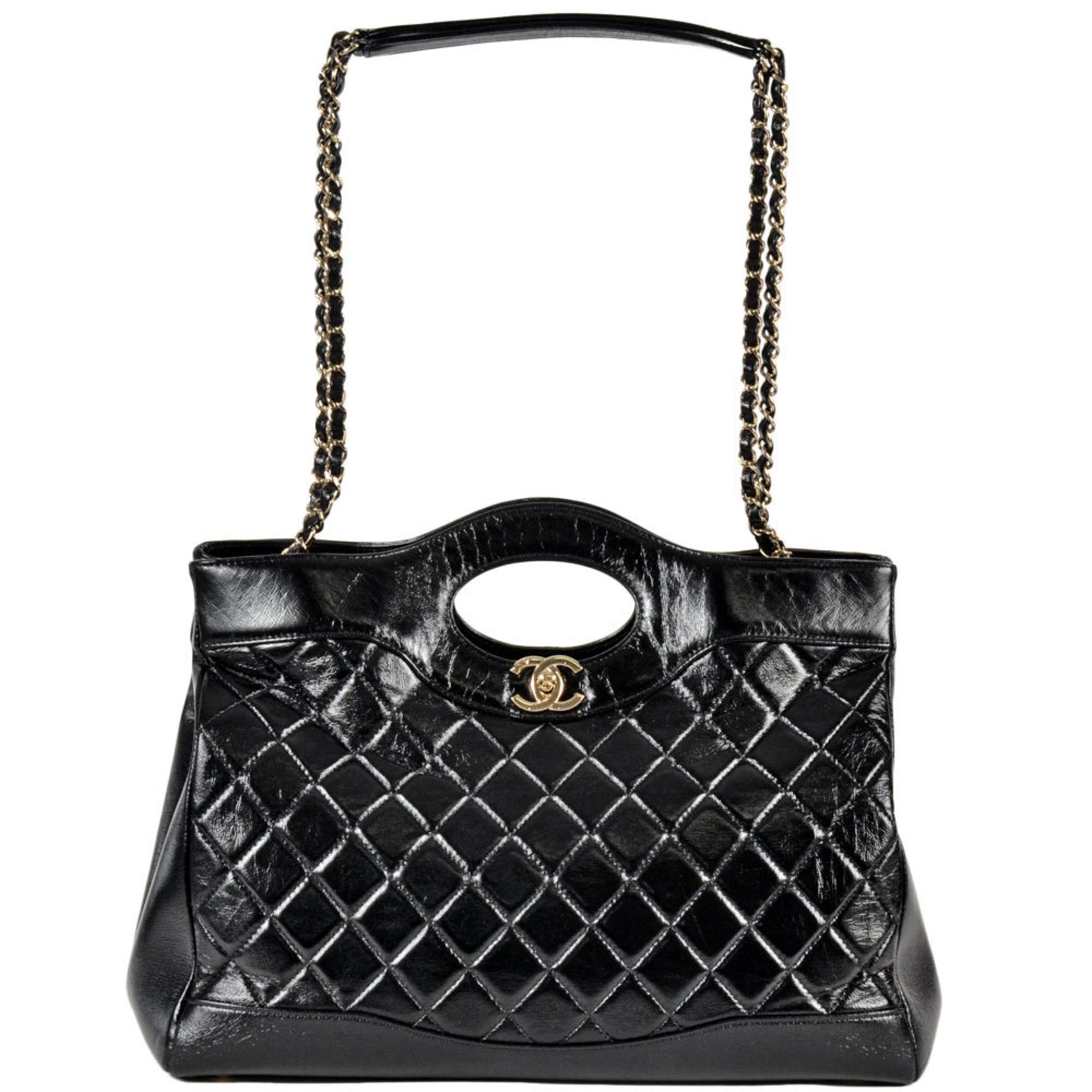 Chanel Large Bag Matelasse 31 Tote Coco Mark