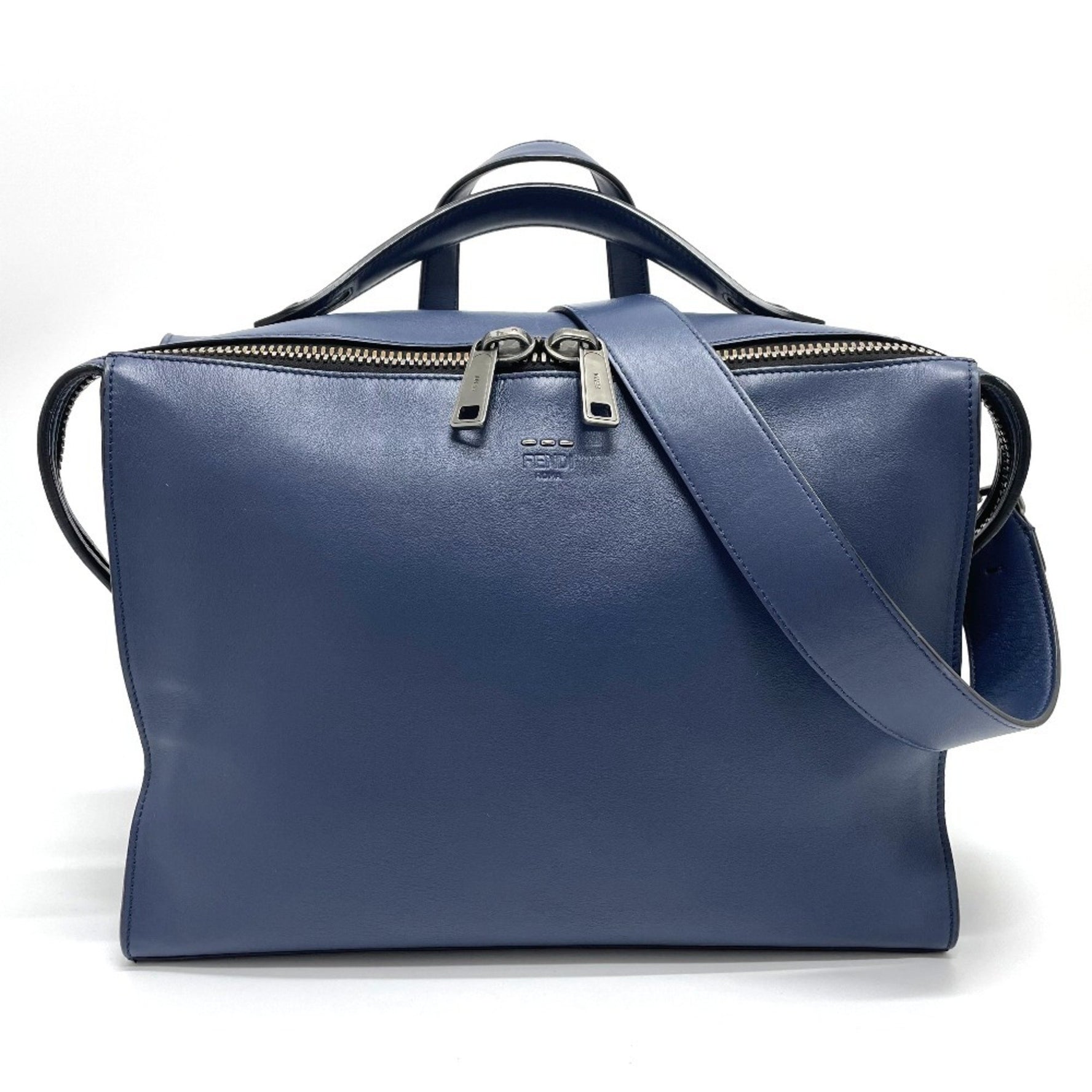 FENDI Two-Handle Briefcase, Business Bag, Leather