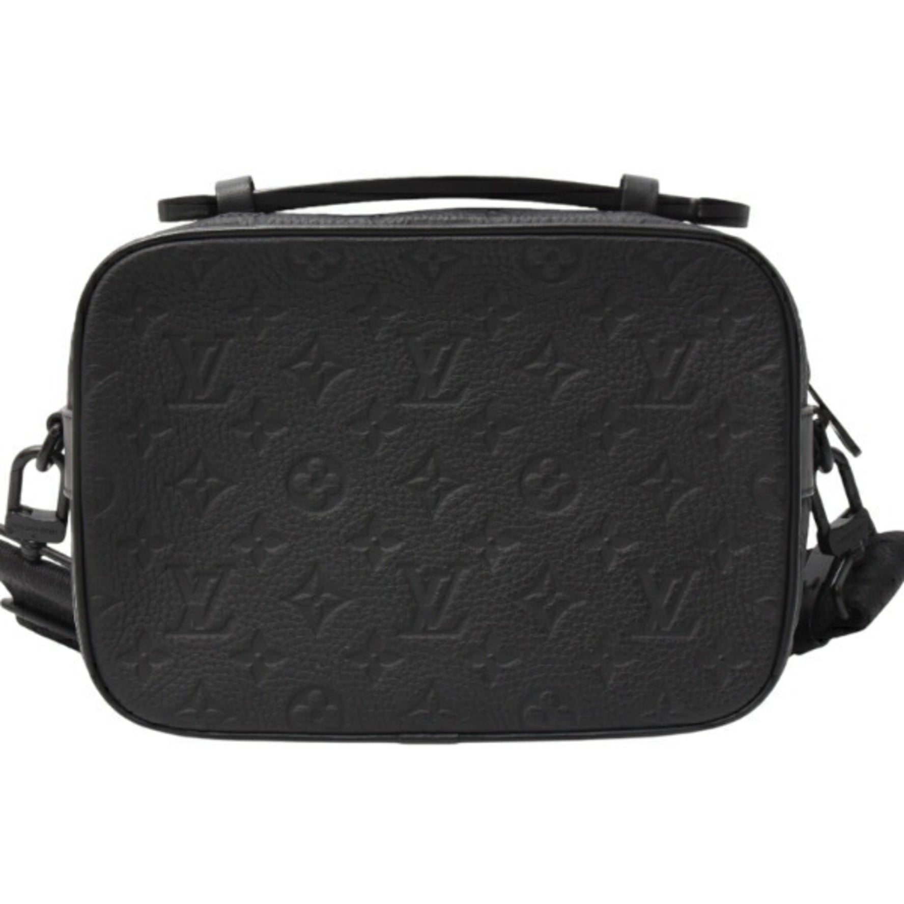 Louis Vuitton S Lock Shoulder Bag Monogram Taurillon Leather Noir Black
