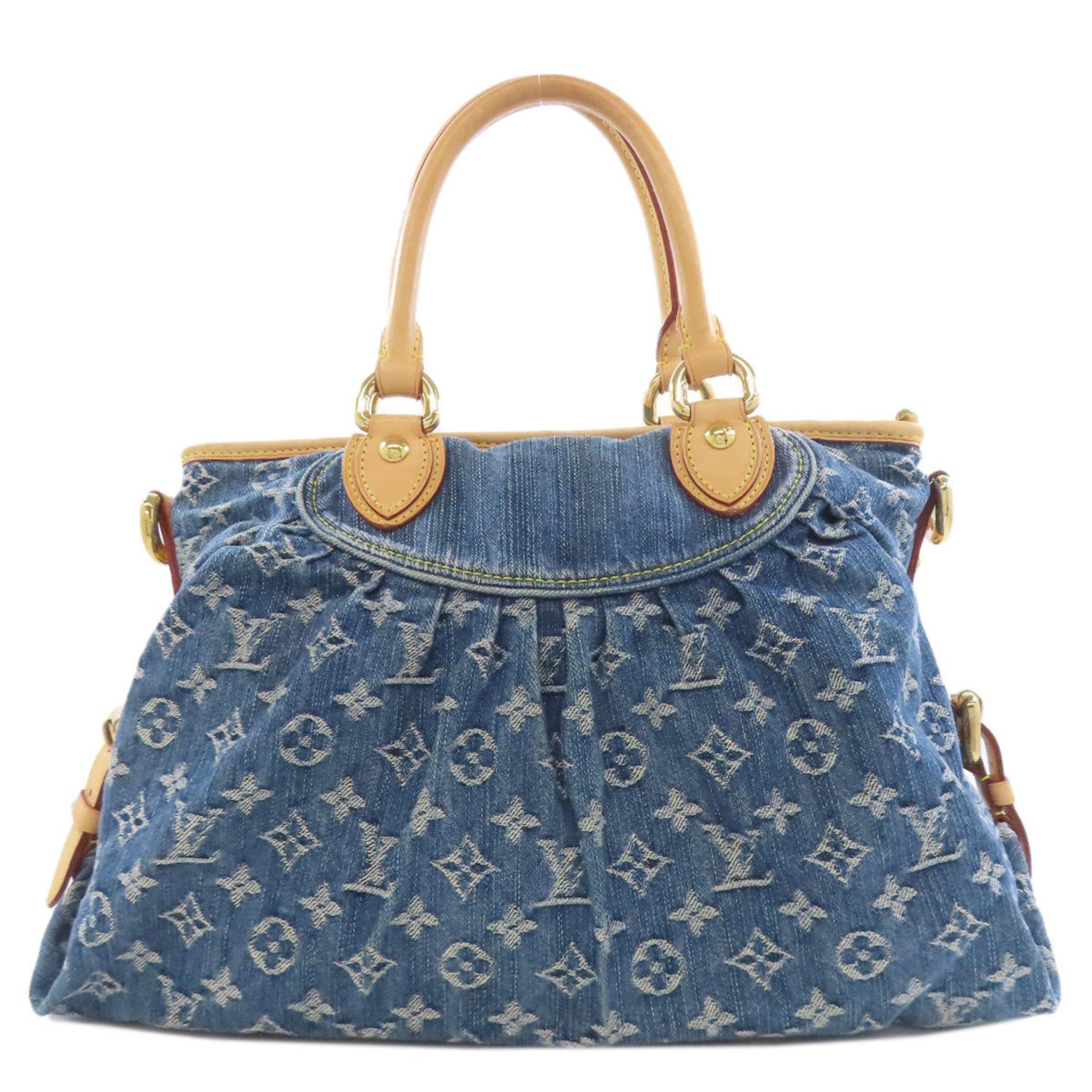 Louis Vuitton Neocavi MM Handbag Denim LOUIS VUITTON
