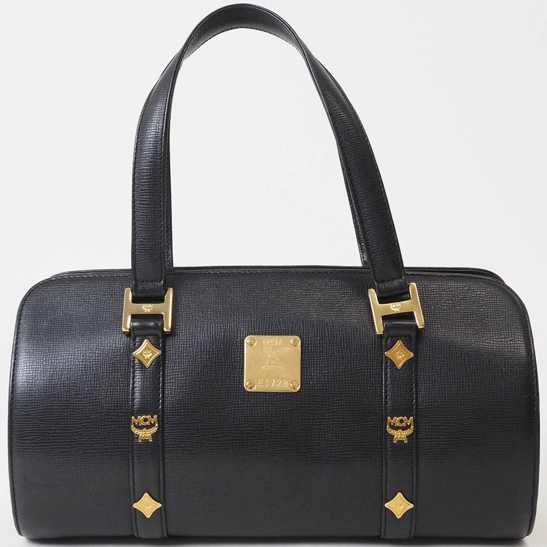 MCM Handbag Leather Cylindrical