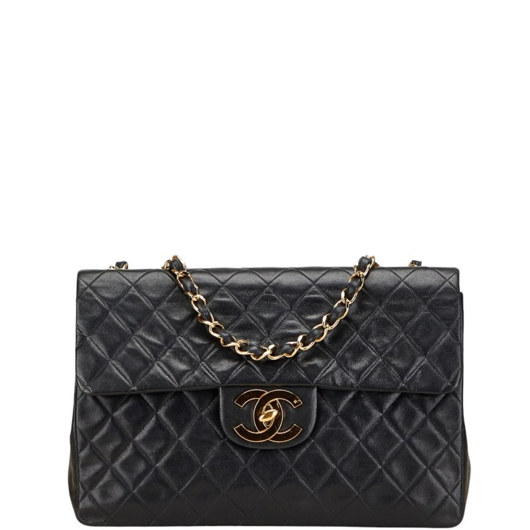CHANEL Matelasse Coco Mark Chain Shoulder Bag Handbag Lambskin