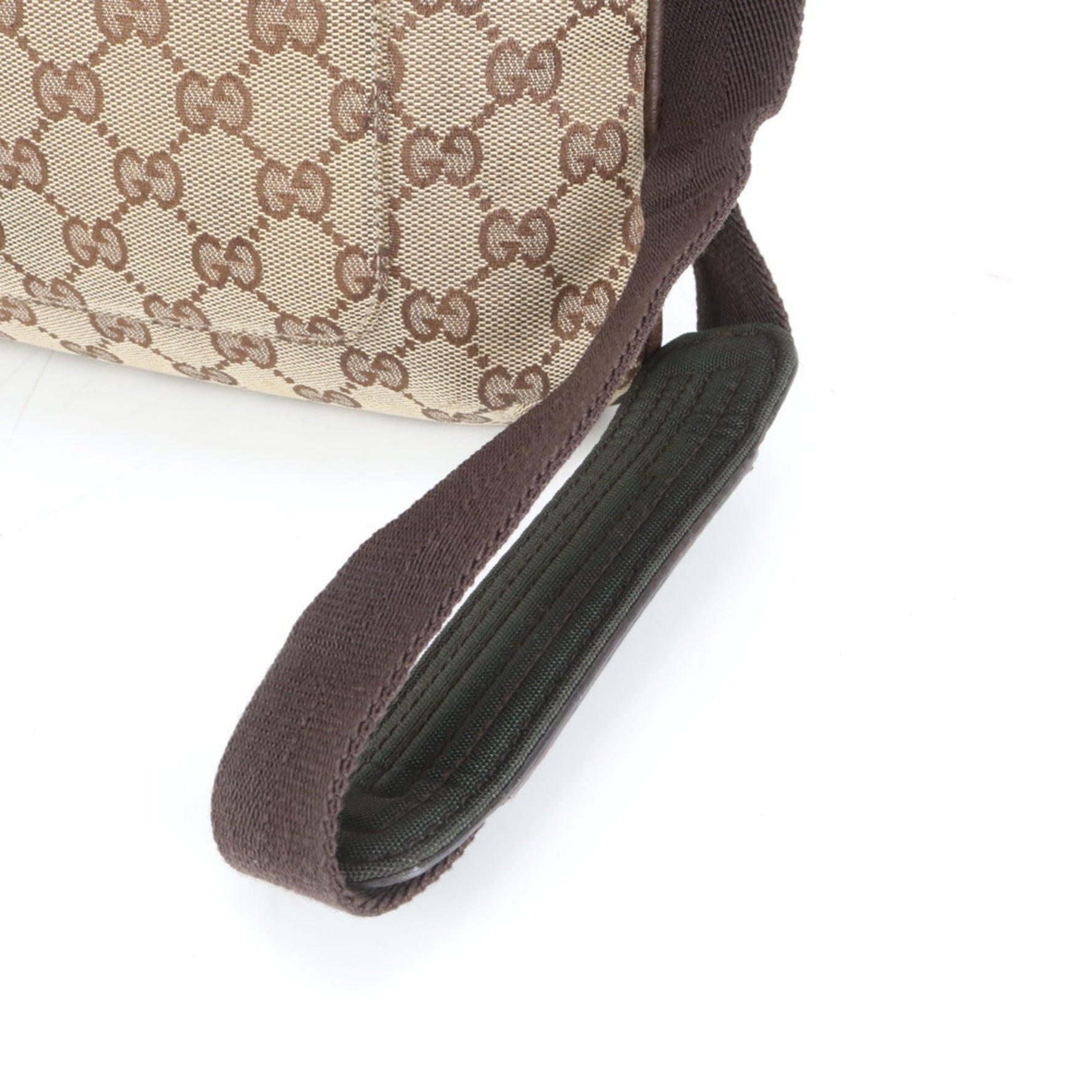 Gucci GG Canvas and Leather Shoulder Bag, Crossbody Messenger