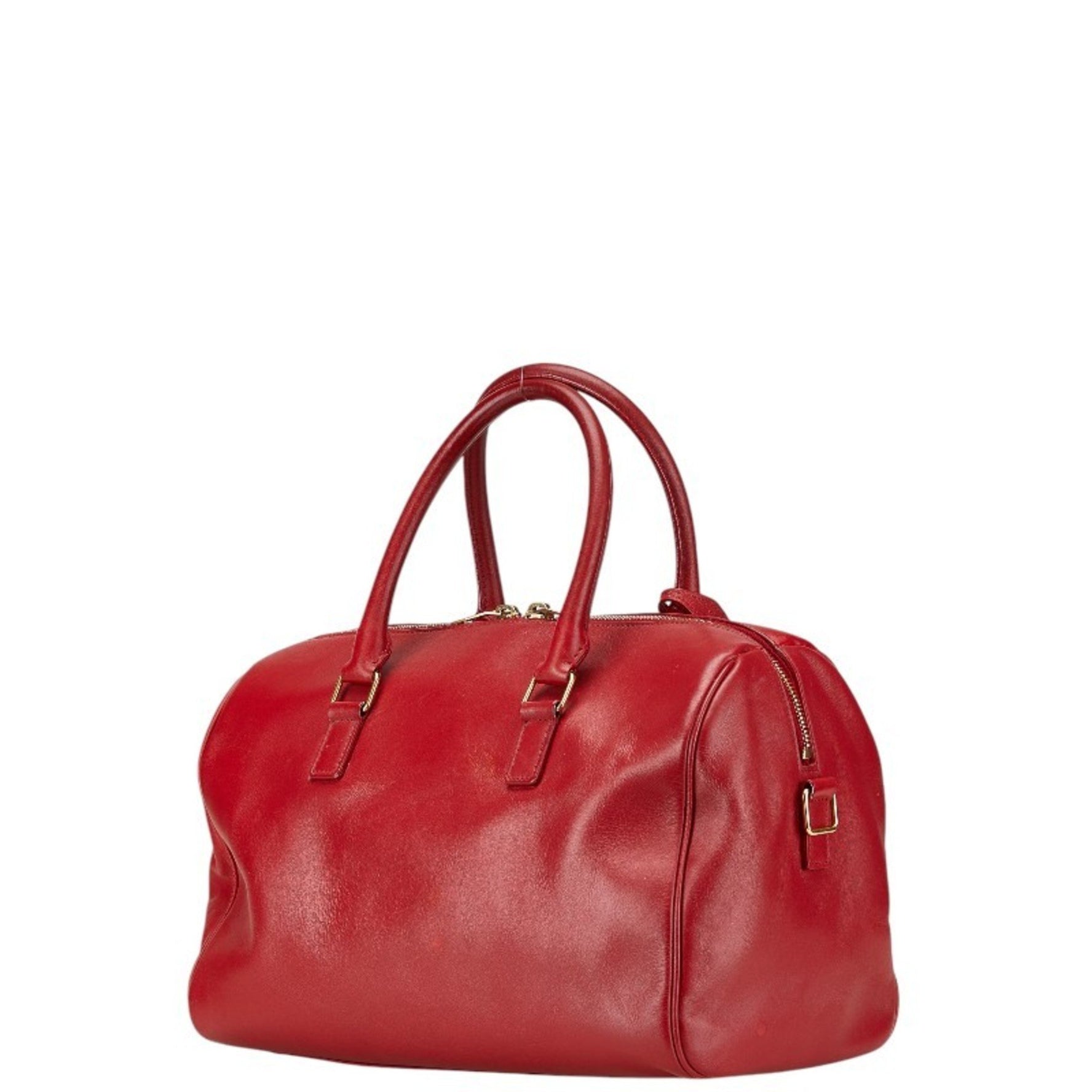 Saint Laurent Baby Duffle Handbag Shoulder Bag Red Leather Women's SAINT LAURENT