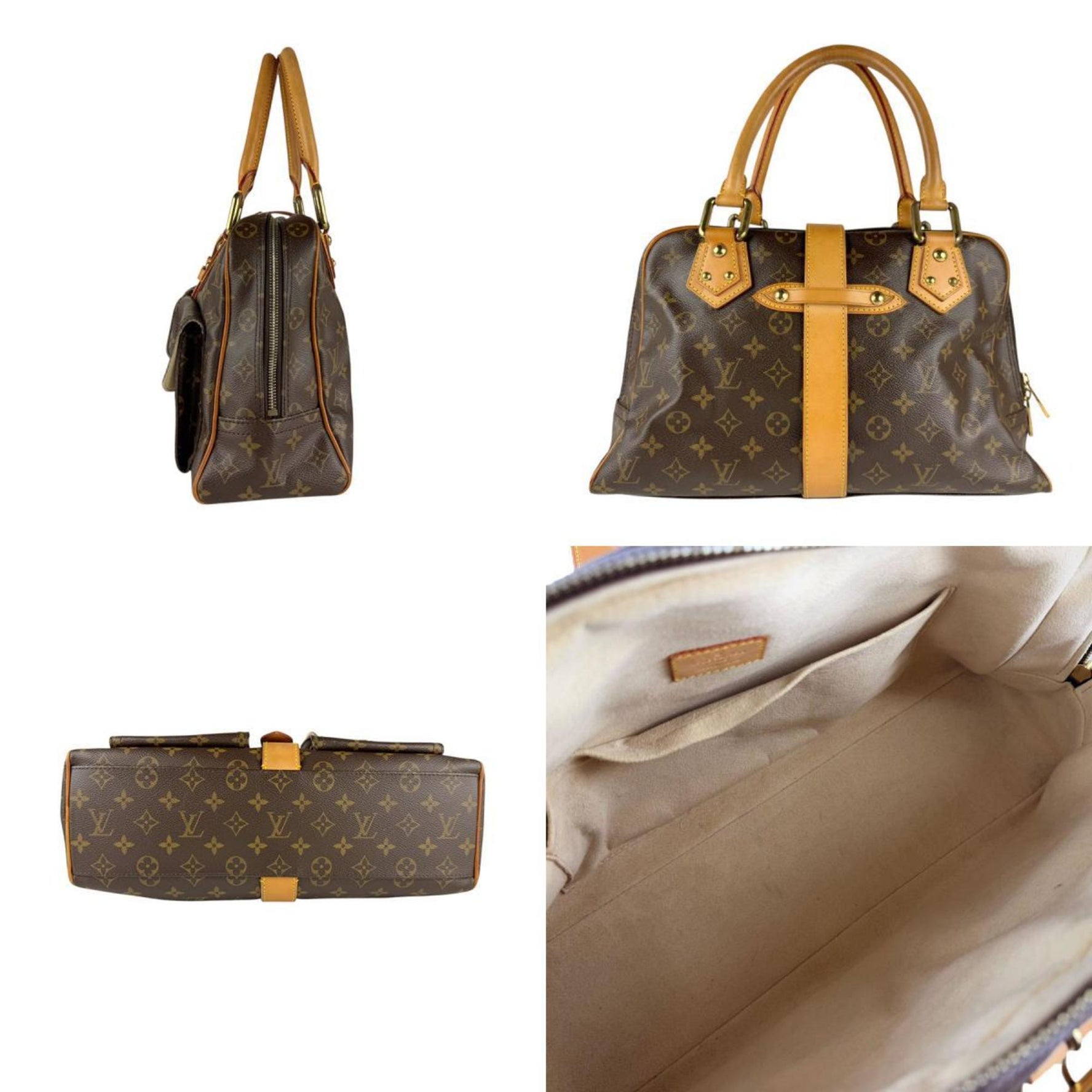 Louis Vuitton Monogram Manhattan GM Handbag in Canvas, Men's and