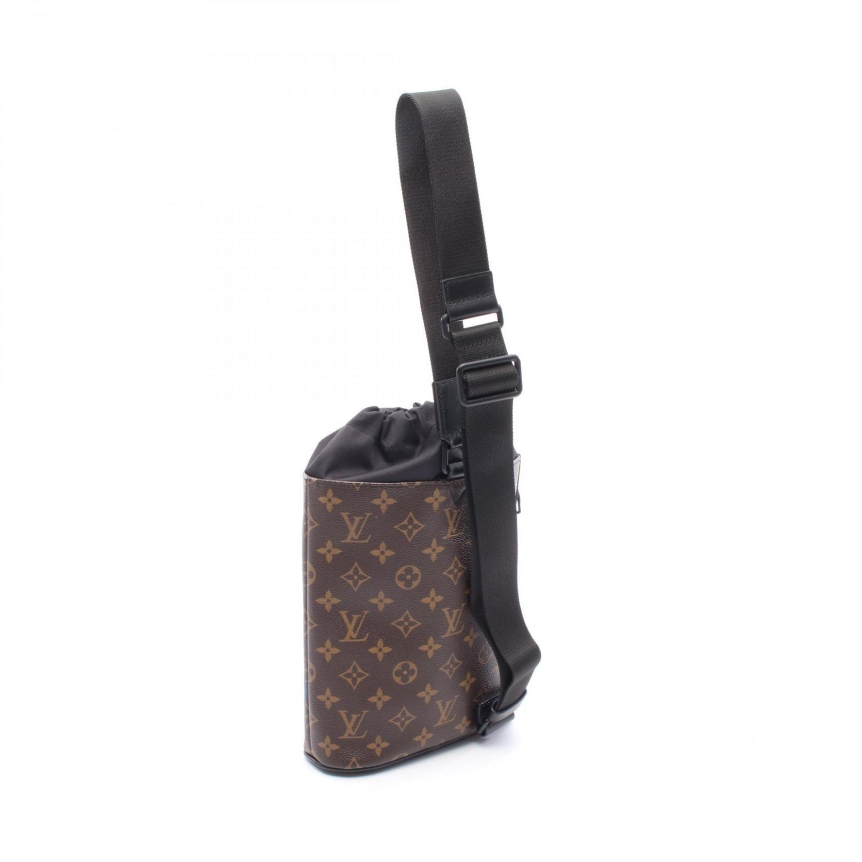 Louis Vuitton Chalk Sling Bag, Waist Body Coated Canvas and Leather, Monogram, Brown, Multicolor