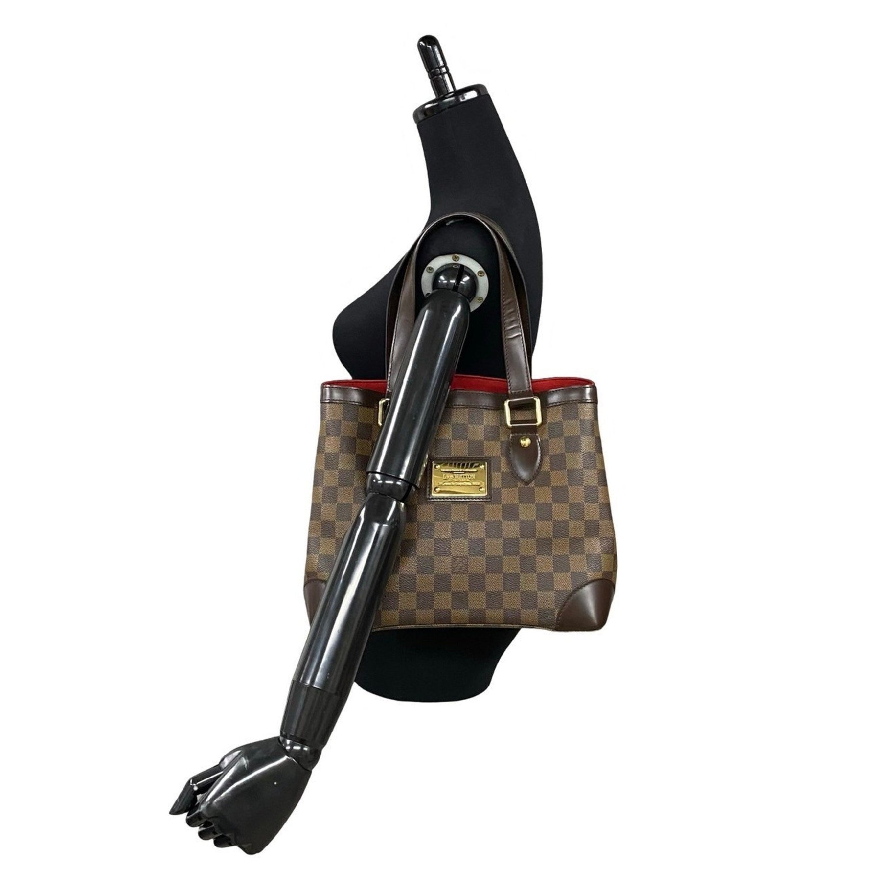 Louis Vuitton Hampstead PM Damier Leather Tote Bag, Shoulder Handbag, 08128