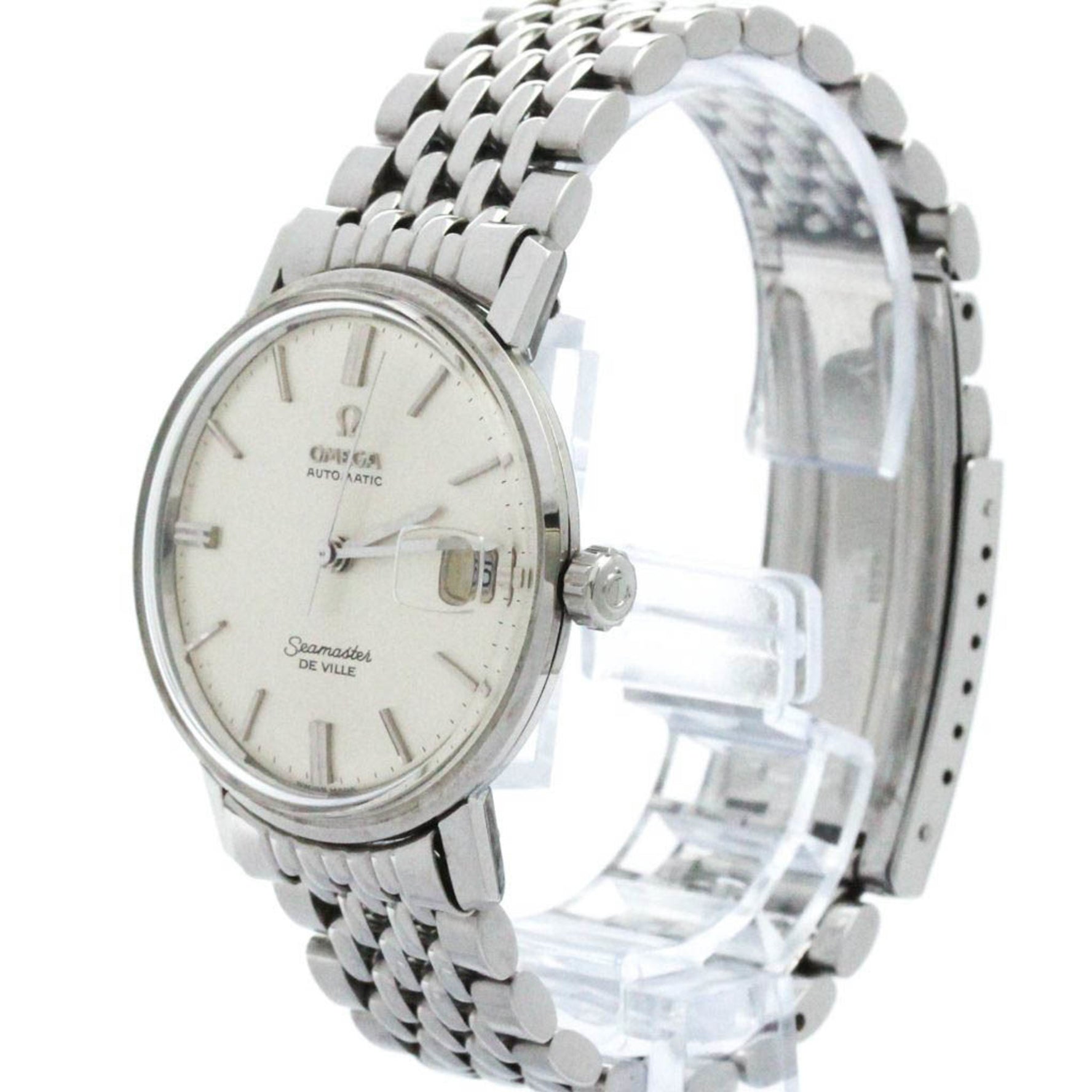 Vintage OMEGA Seamaster Date Cal 565 Rice Bracelet Watch 166.020