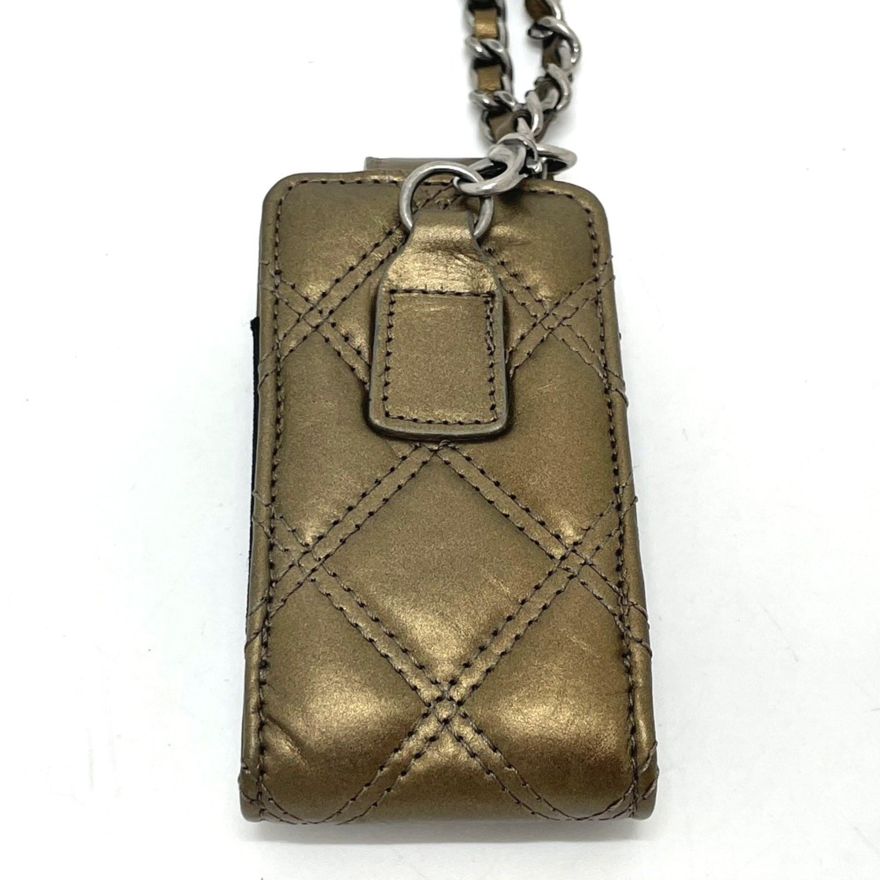 Chanel A32475 06A Matelasse Multi case mini Chain Shoulder Bag Gold x SilverHardware