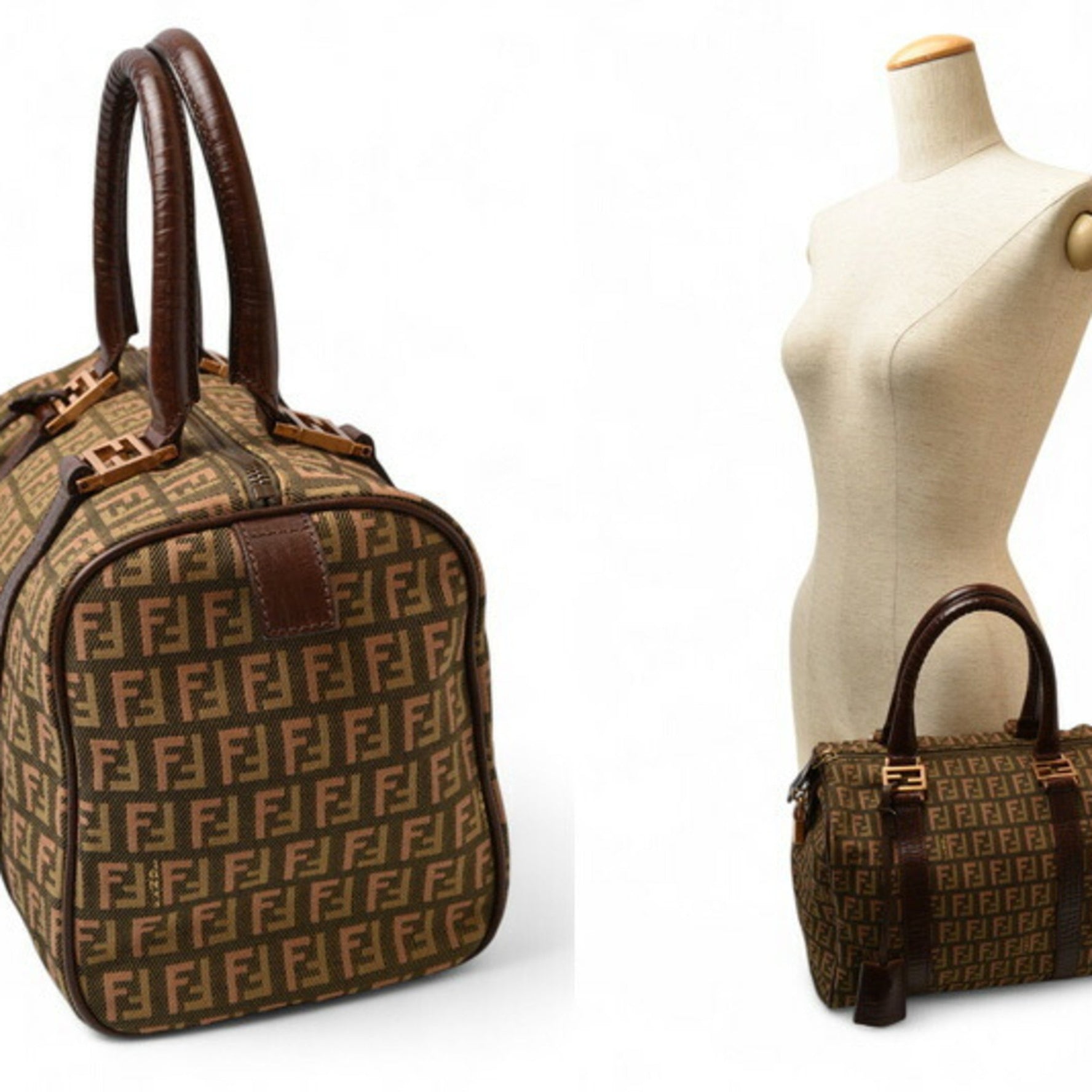 FENDI Zucca pattern Khaki Brown