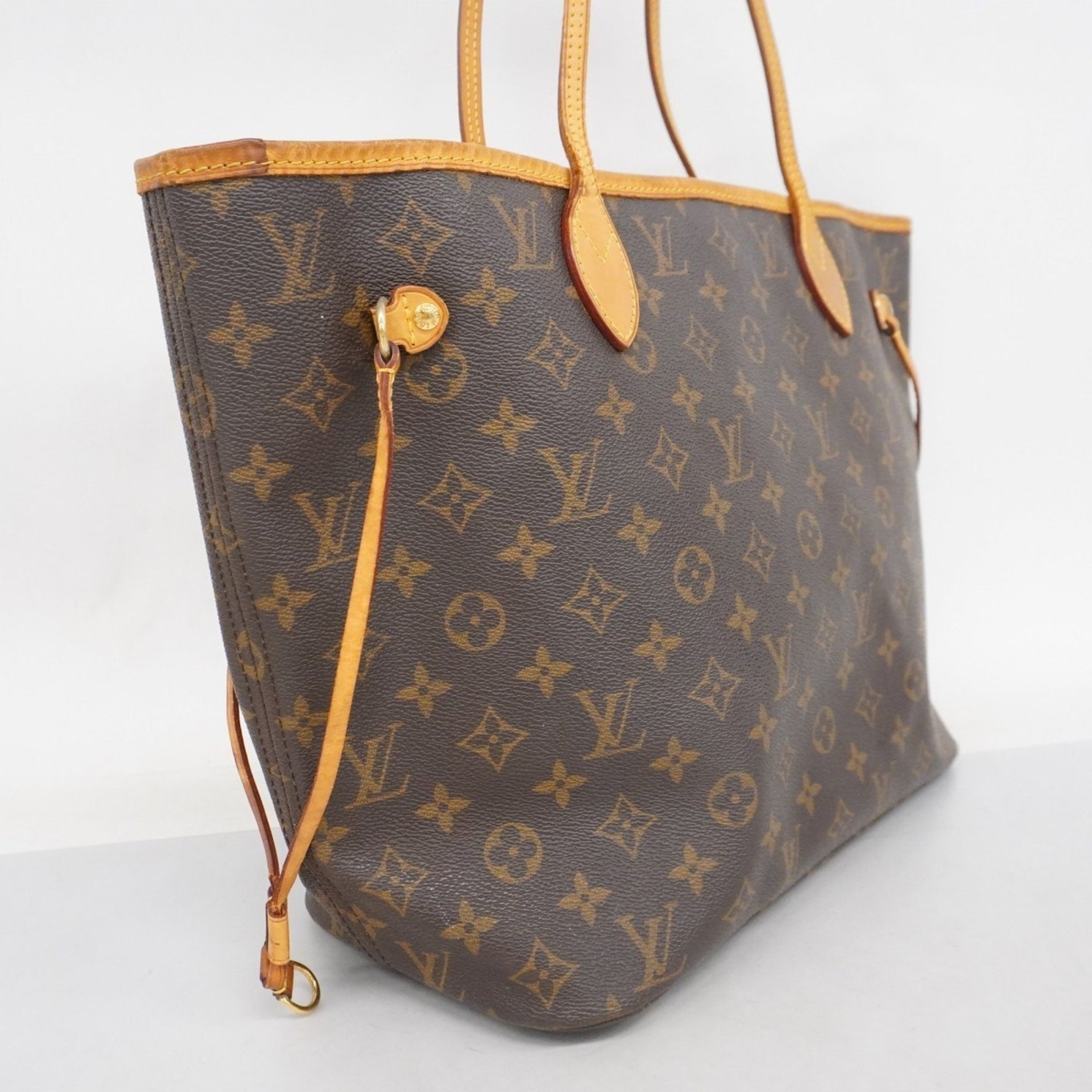 Louis Vuitton Monogram Neverfull MM Tote Bag M40156 Brown Women's