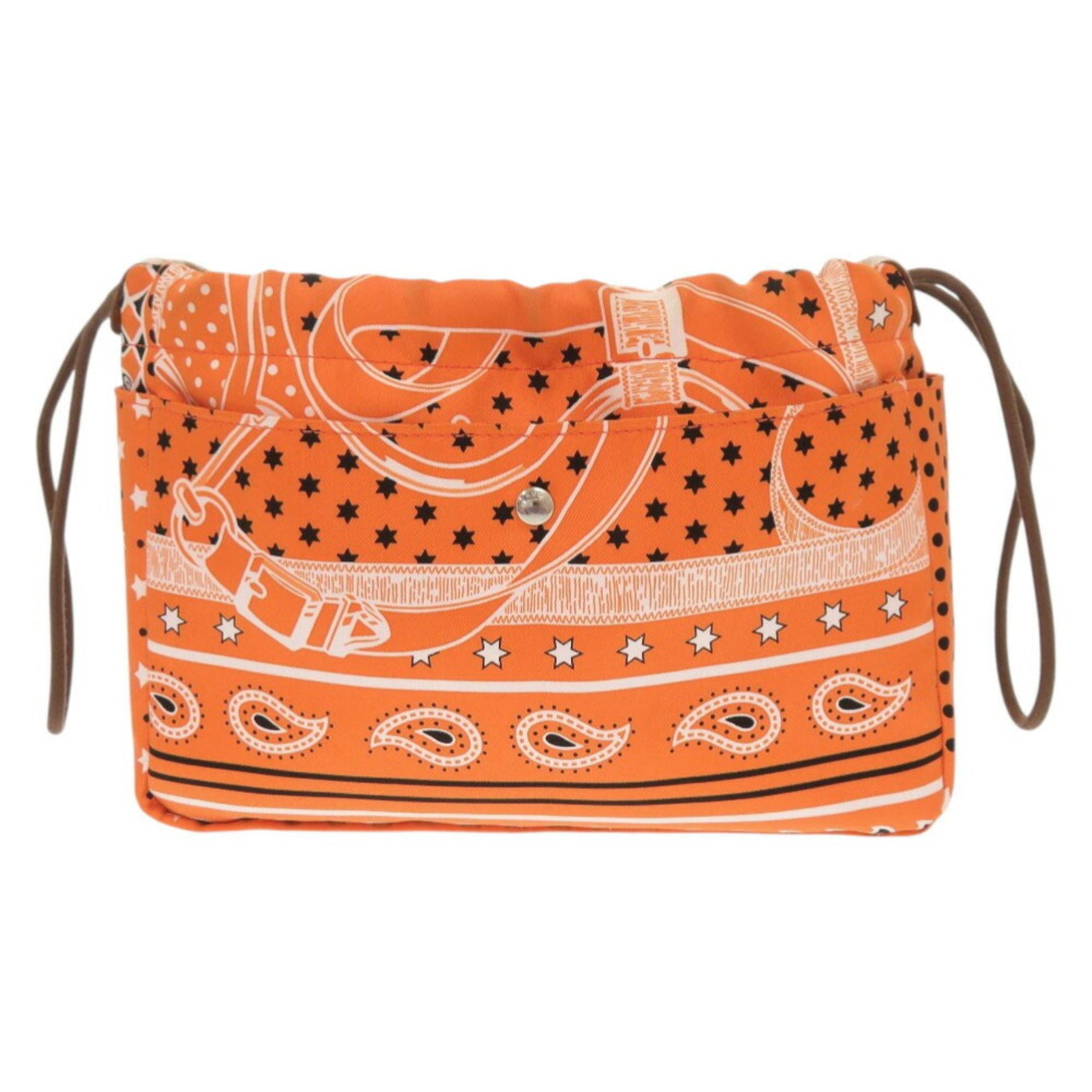 Hermes Foorby 20 Bag-in-Bag Silk Orange X Stamp (2016 Model) Pouch