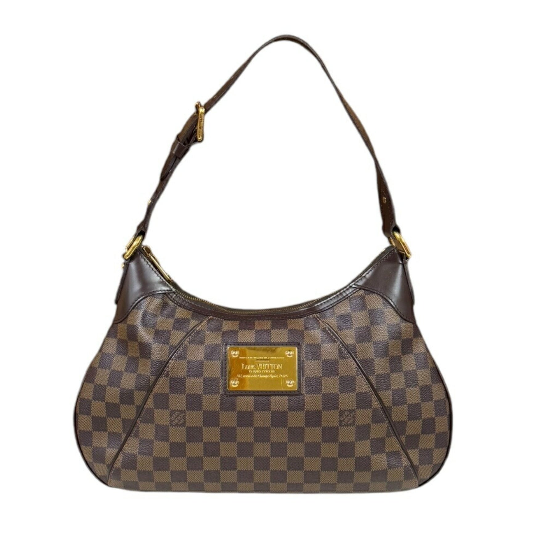 Louis Vuitton Thames GM Damier Shoulder Bag Canvas Brown