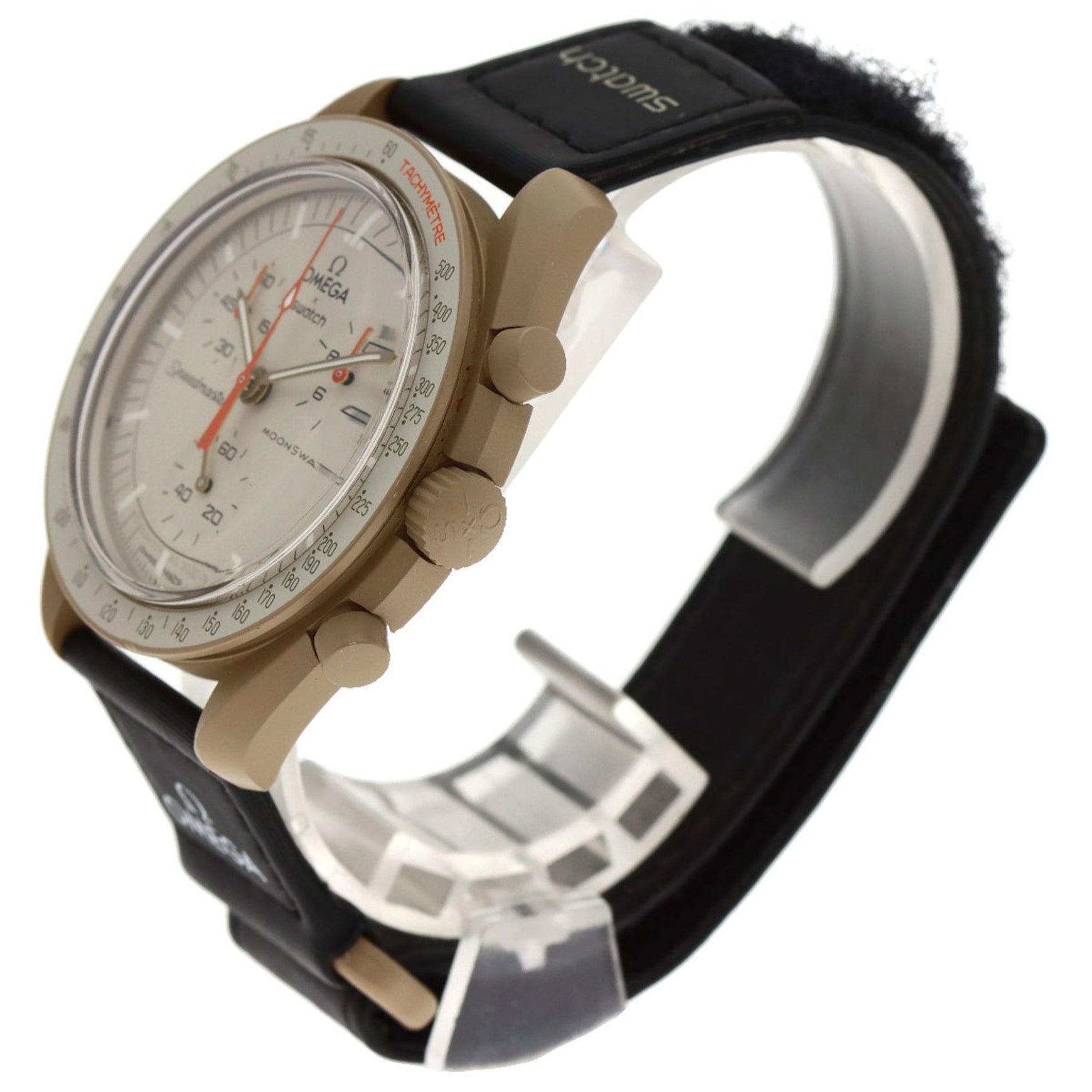 Omega x Swatch S033C100 MISSION TO JUPITER Speedmaster collaboration watch ceramic nylon men's