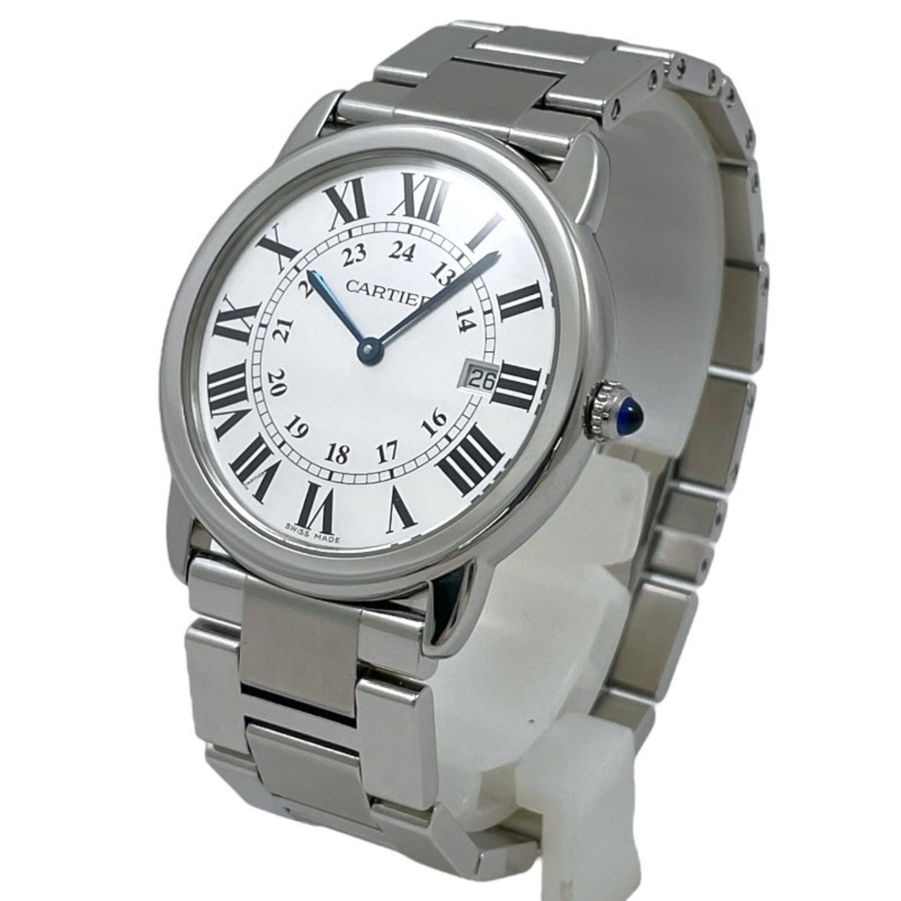 CARTIER Rondo Solo LM Stainless Steel Watch Quartz Movement