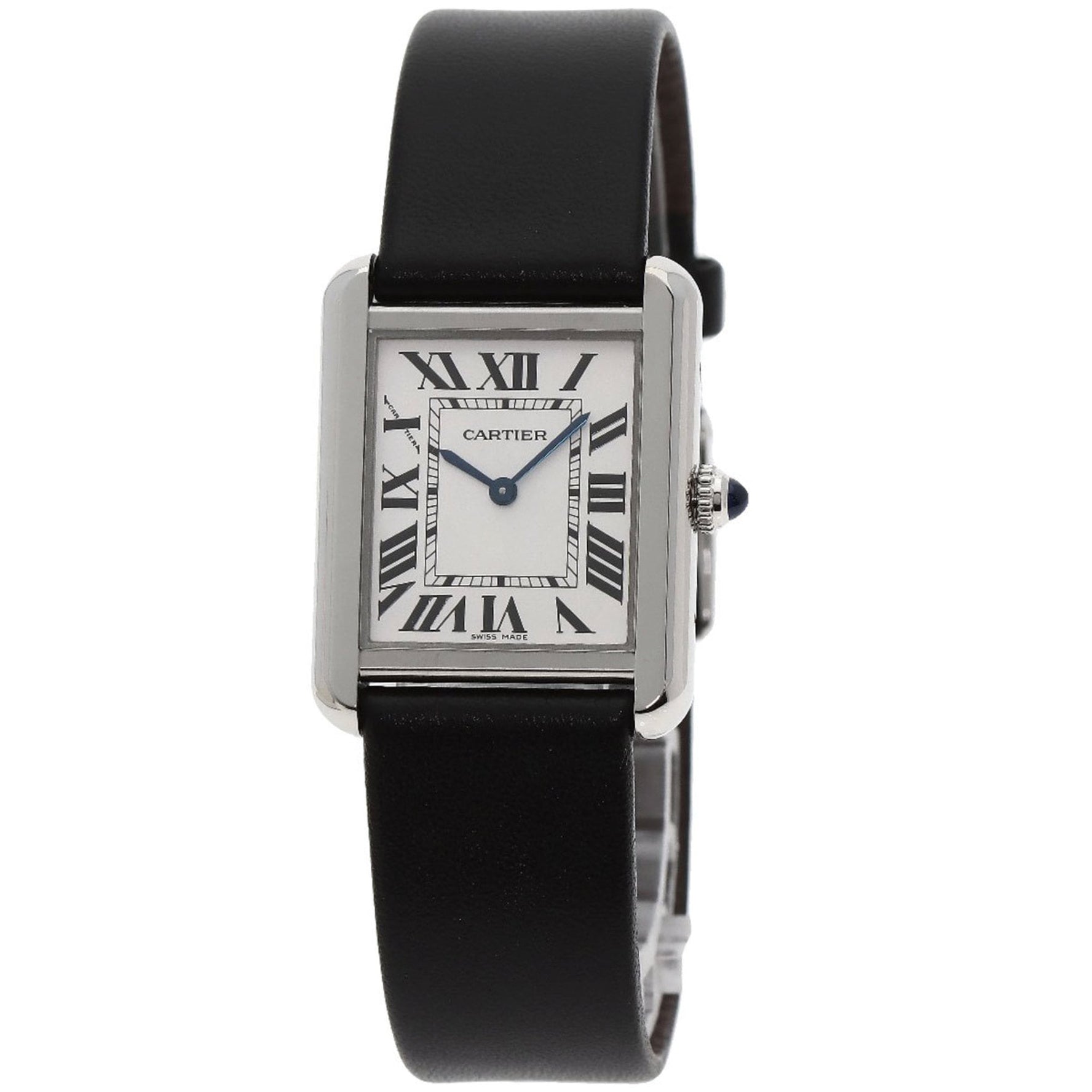 Cartier Tank Solo SM Watch in Stainless Steel and Leather