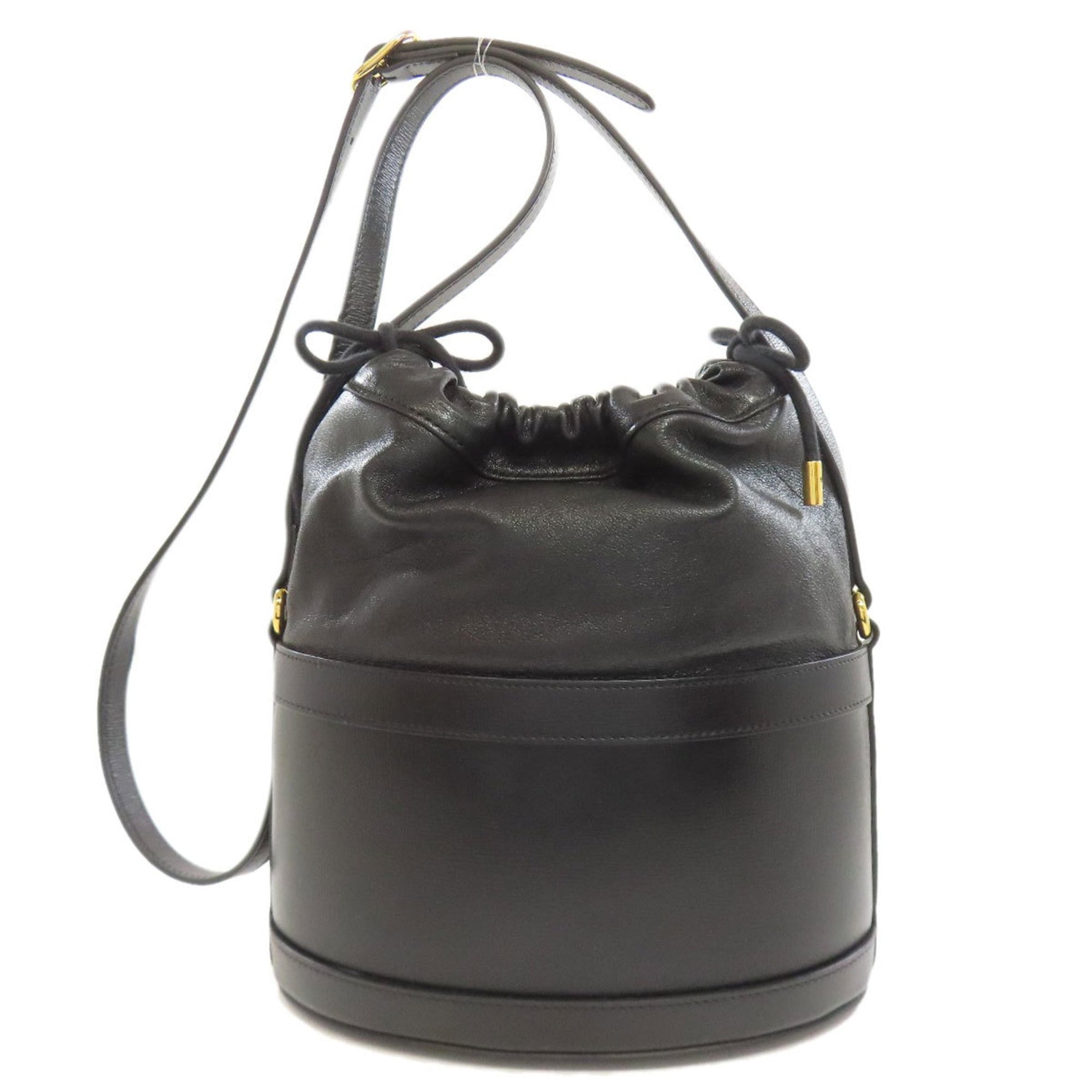 Gucci Horsebit Bucket Bag Tote Leather