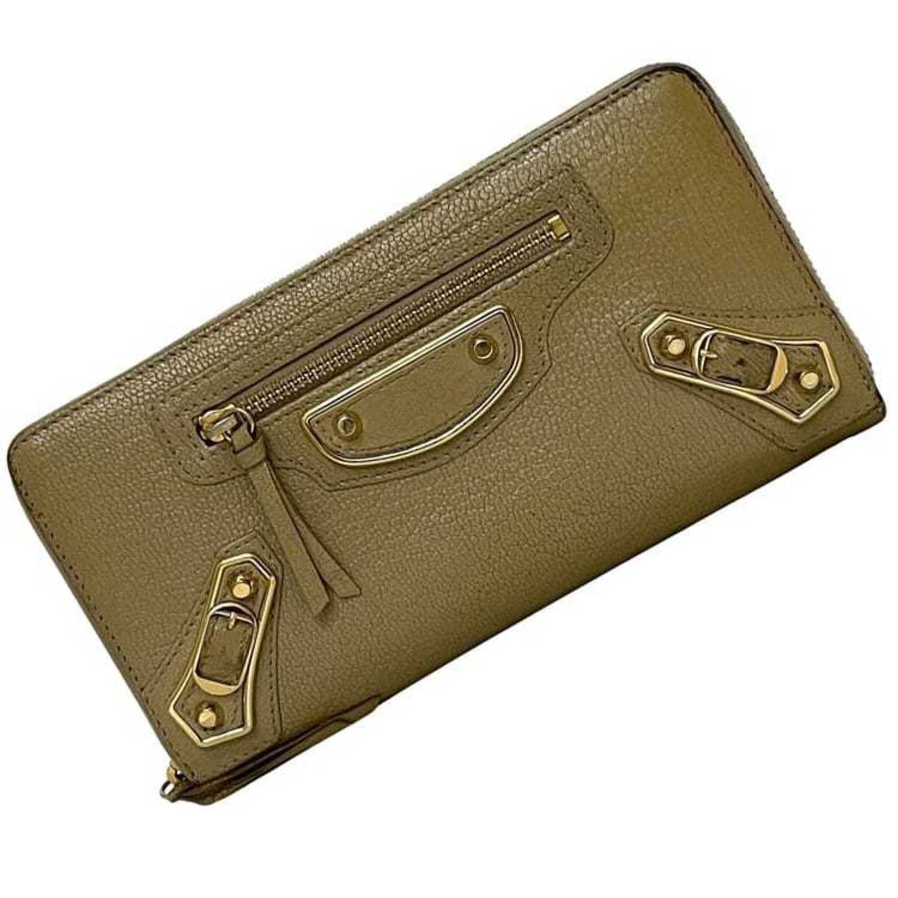 Balenciaga Round Long Wallet Classic 9637 Leather A