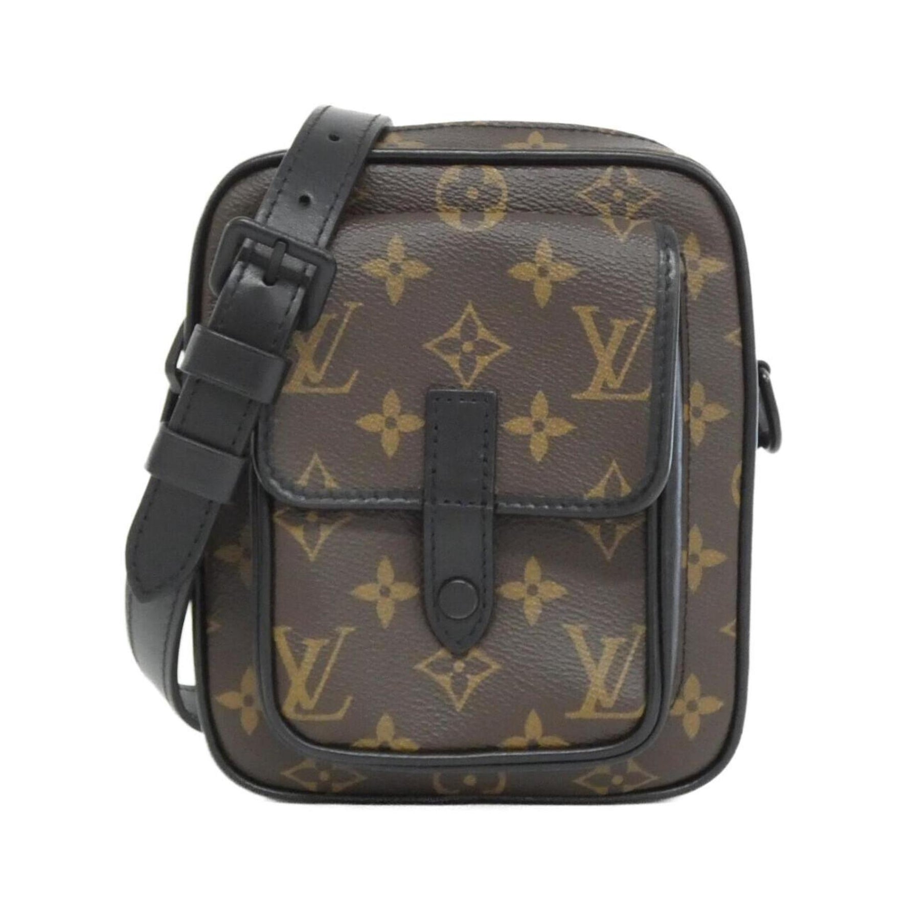 Louis Vuitton Monogram Macassar Christopher Wearable Wallet Shoulder Bag