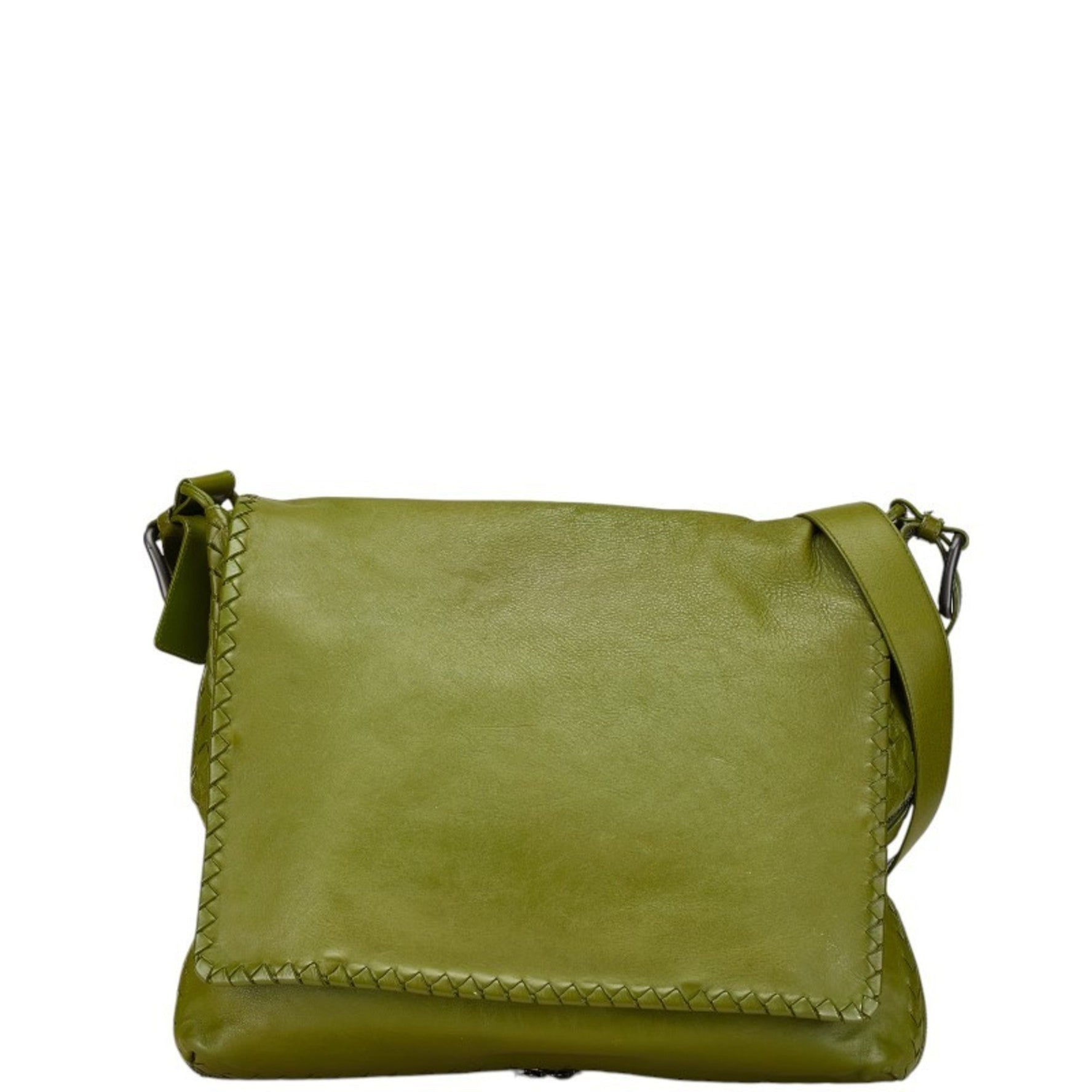Bottega Veneta Intrecciato Crossbody Shoulder Bag in Leather