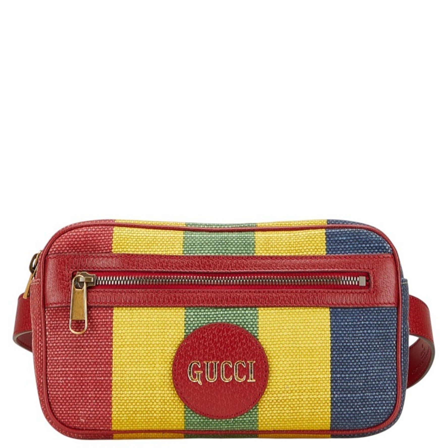 Gucci Baiadera Body Bag/Waist Bag Multicolor Canvas and Leather