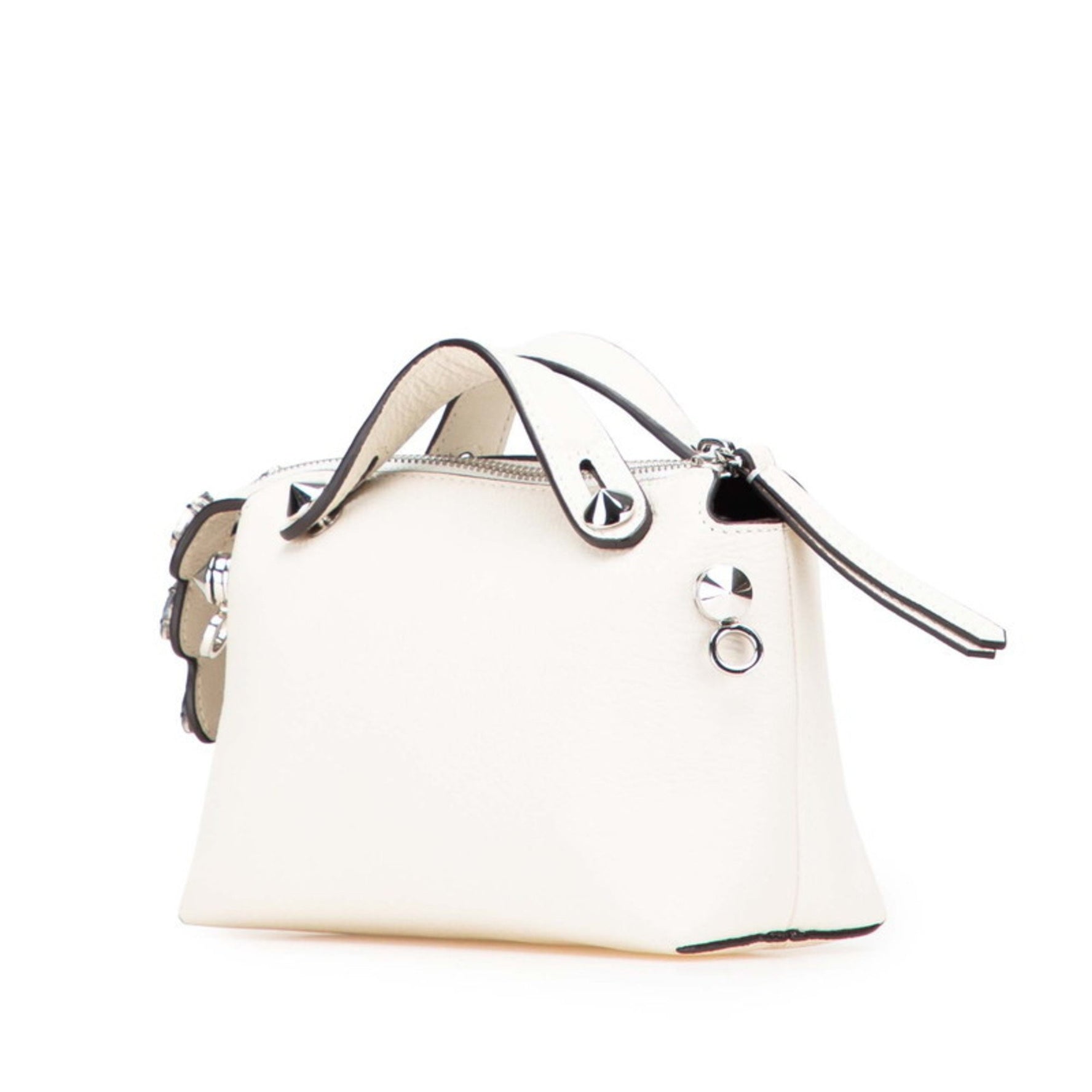 Fendi Mini By the Way Jeweled Handbag/Shoulder Bag, Leather