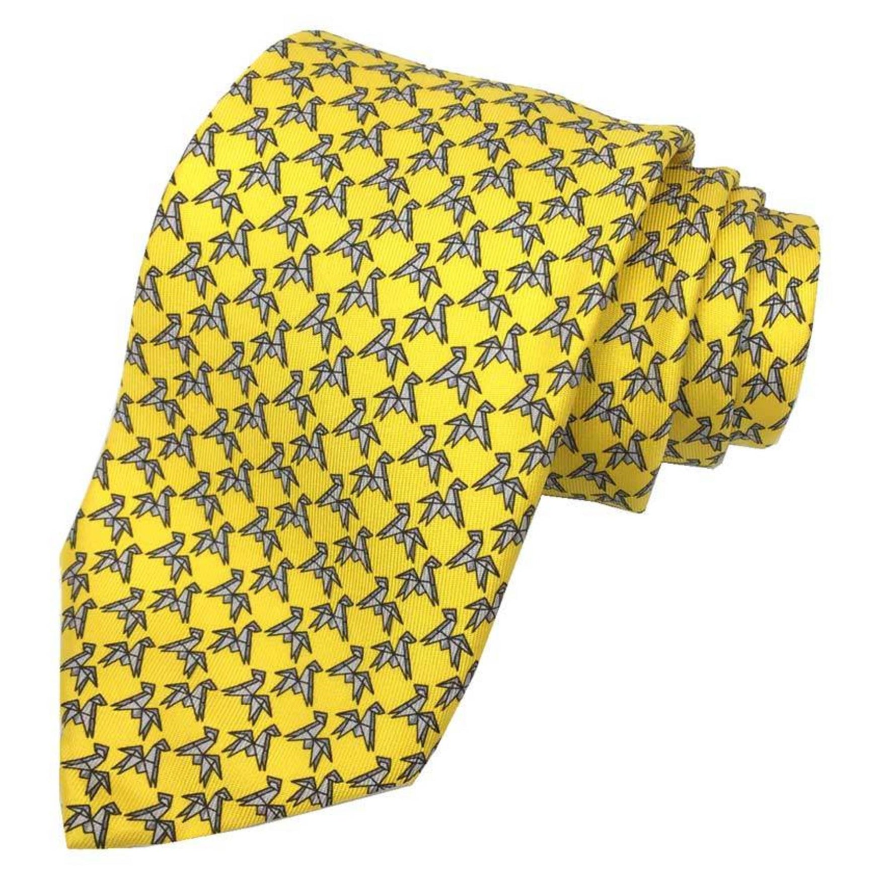 Hermes tie origami silk