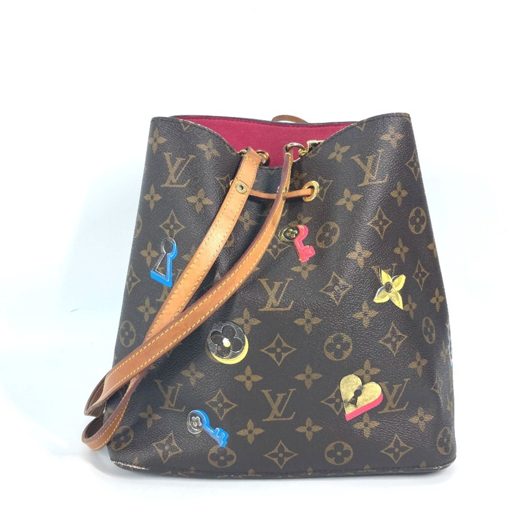 Louis Vuitton Monogram Lovelock NeoNoe Bag Crossbody Drawstring Shoulder Canvas