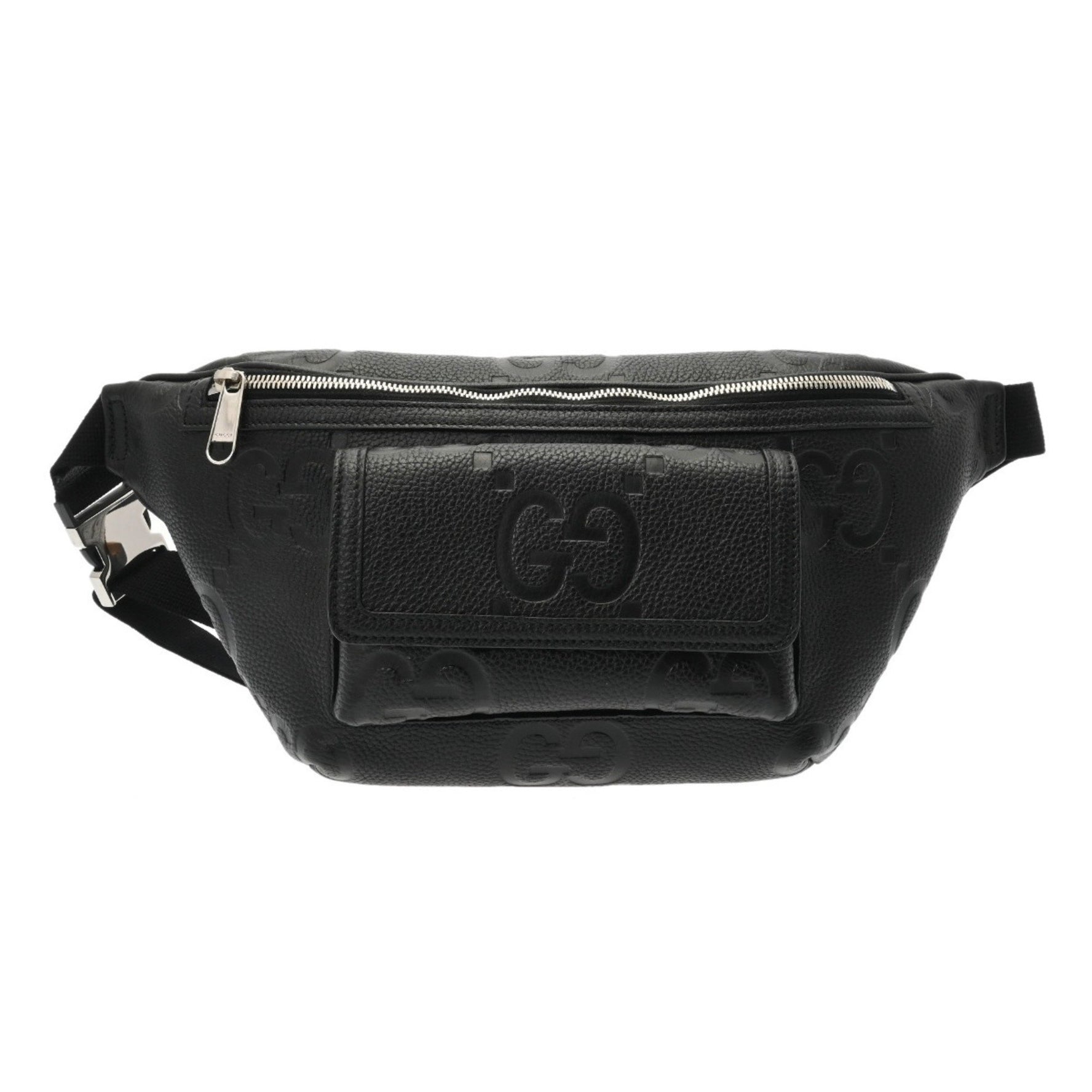 GUCCI GG Embossed Belt Bag, Leather Waist Bag