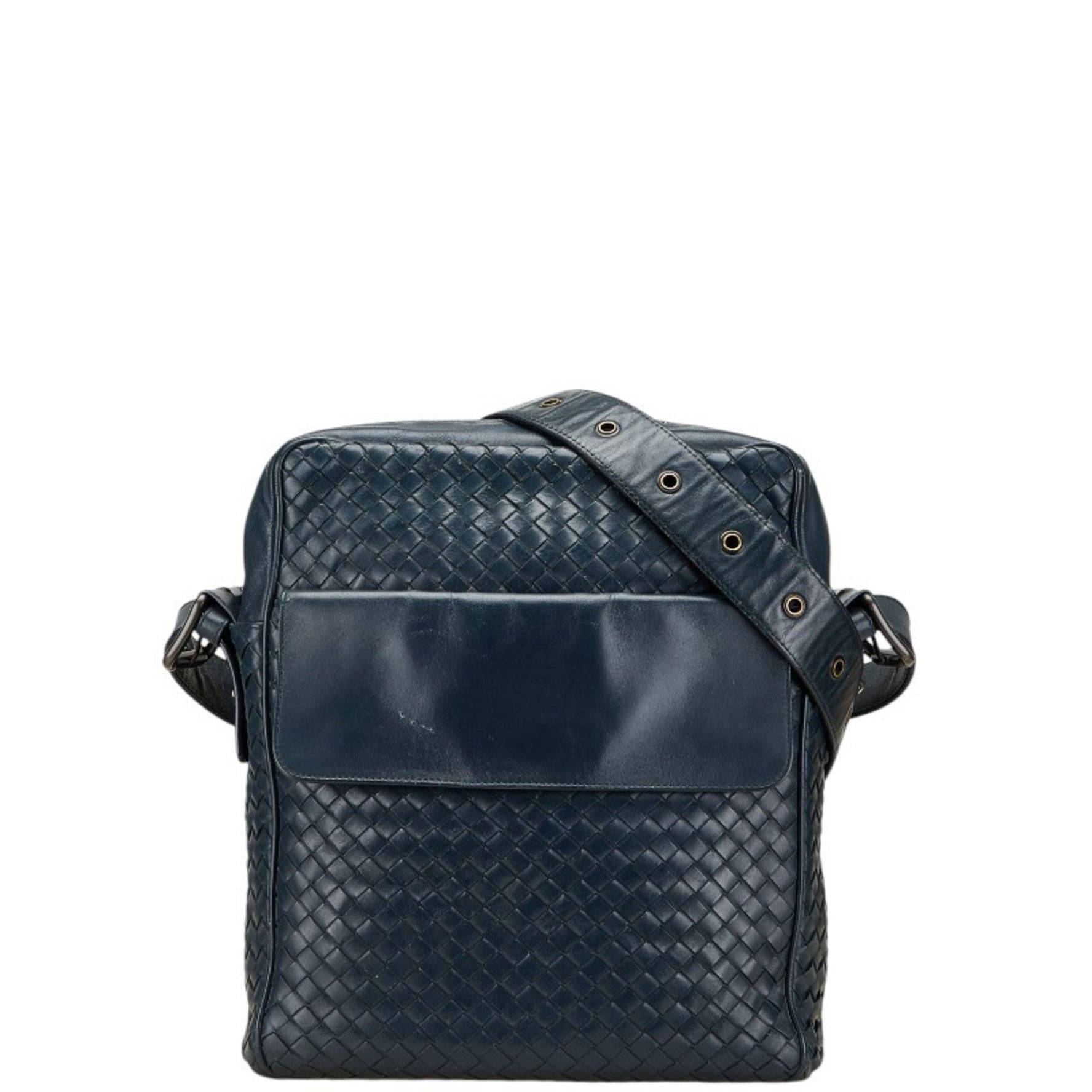 Bottega Veneta Intrecciato Crossbody Shoulder Bag in Leather