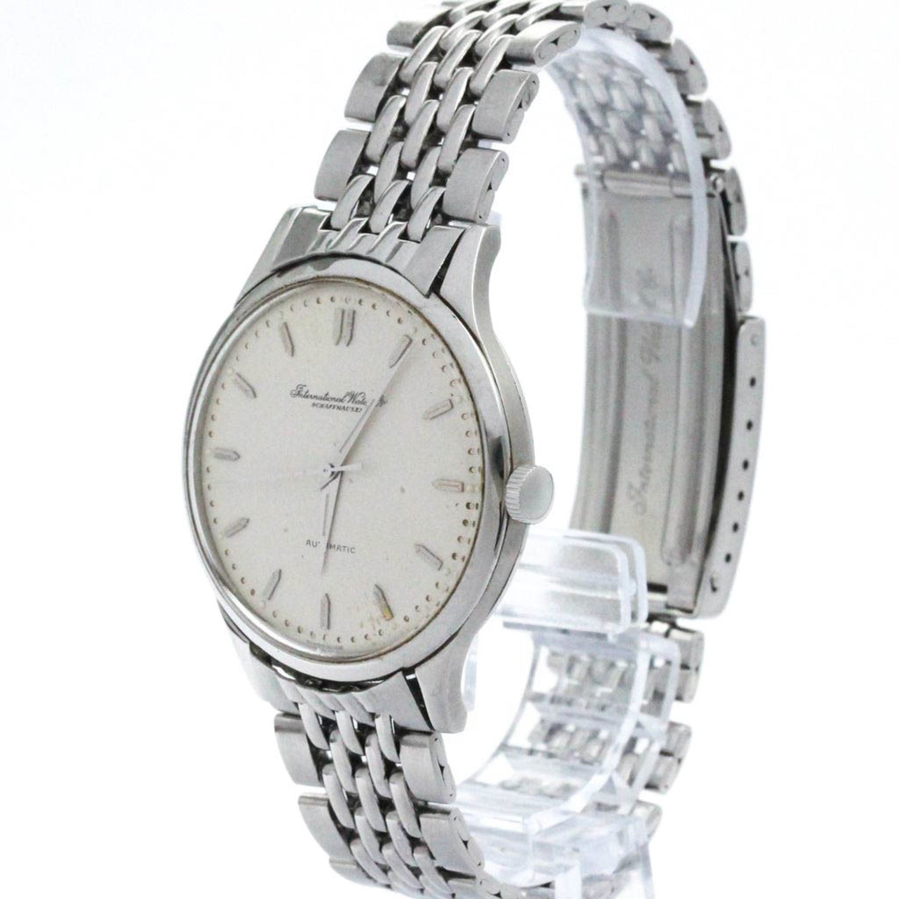 Vintage IWC Schaffhausen Steel Automatic Watch