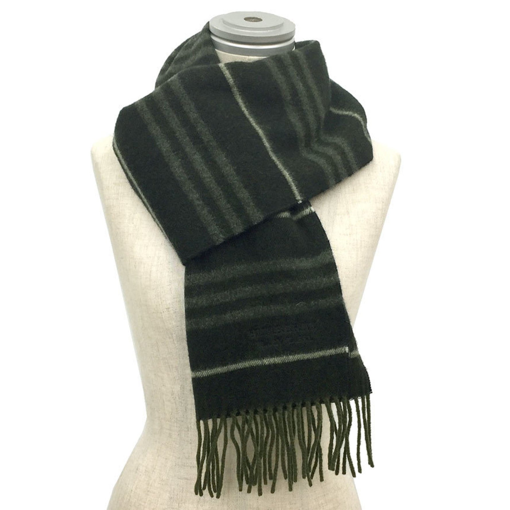 BURBERRY BLACK LABEL Burberry Black Label Scarf Khaki Cashmere Unisex