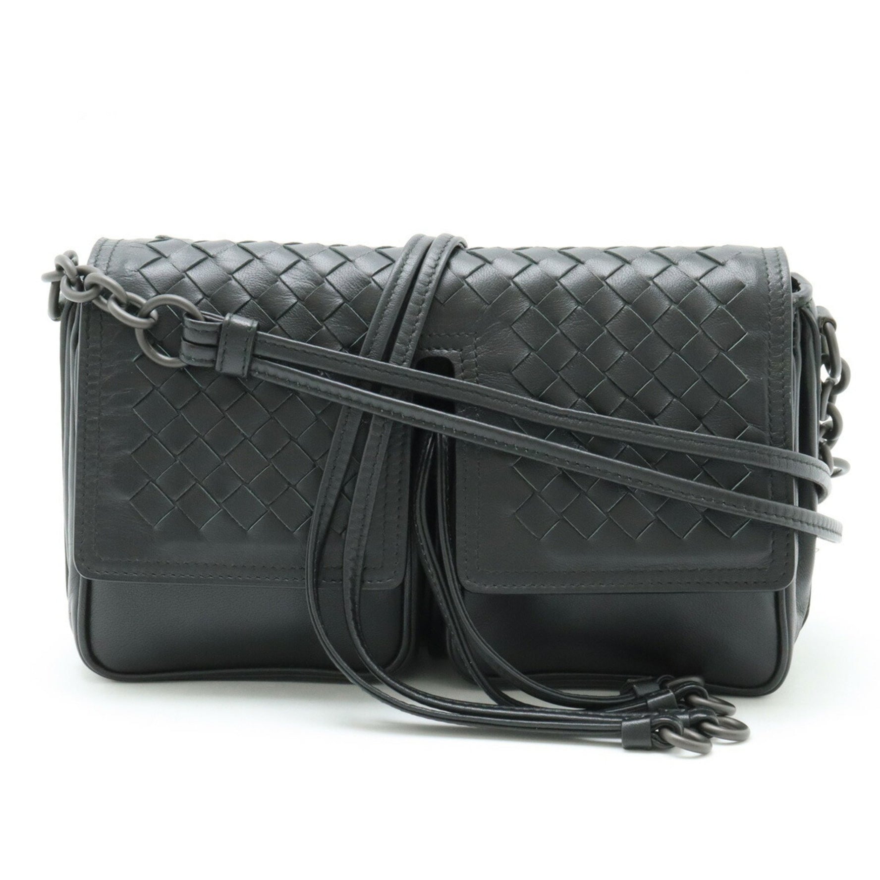 BOTTEGA VENETA Bottega Veneta Intrecciato Shoulder Bag Pochette Leather