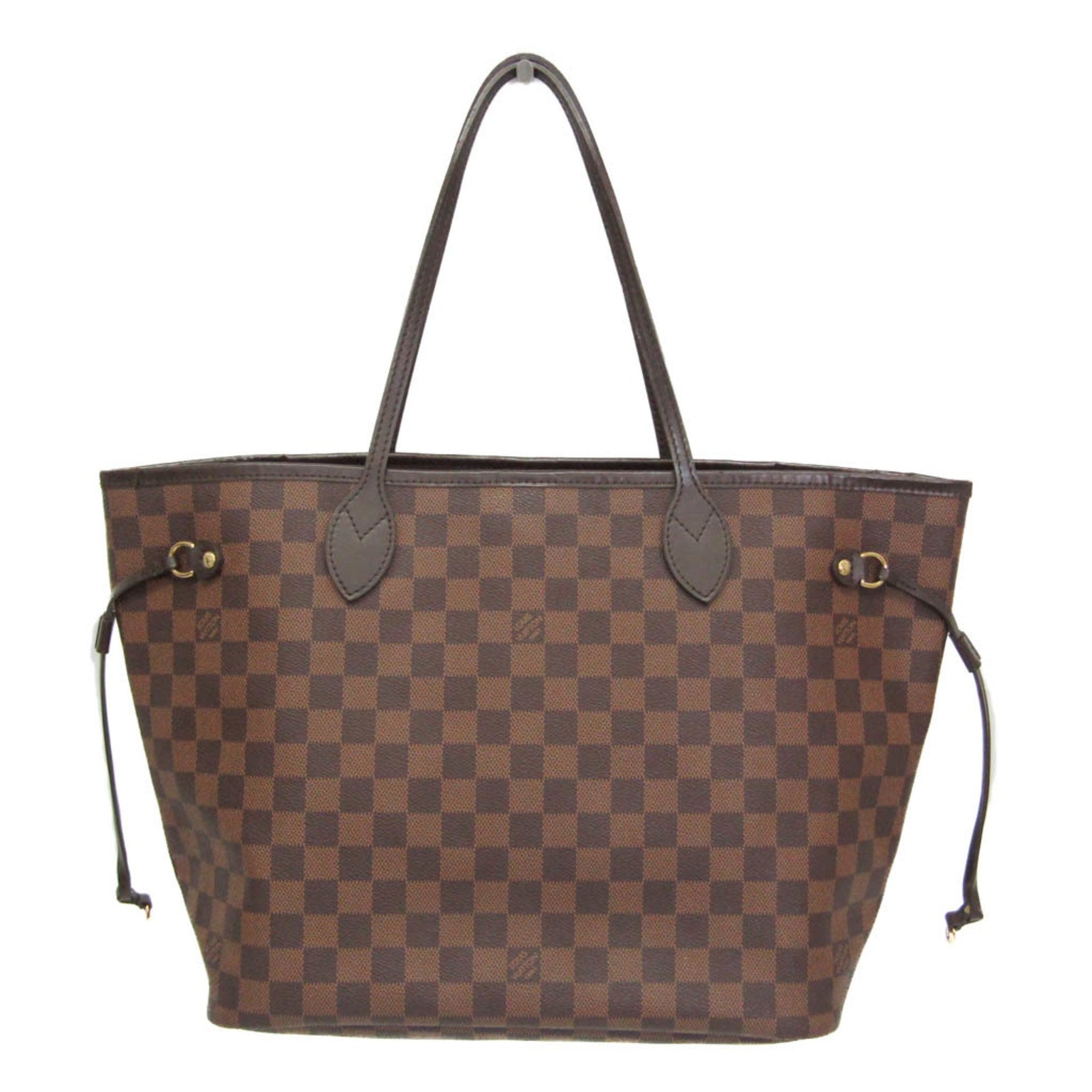 Louis Vuitton Damier Neverfull MM Tote Bag Brown,Ebene