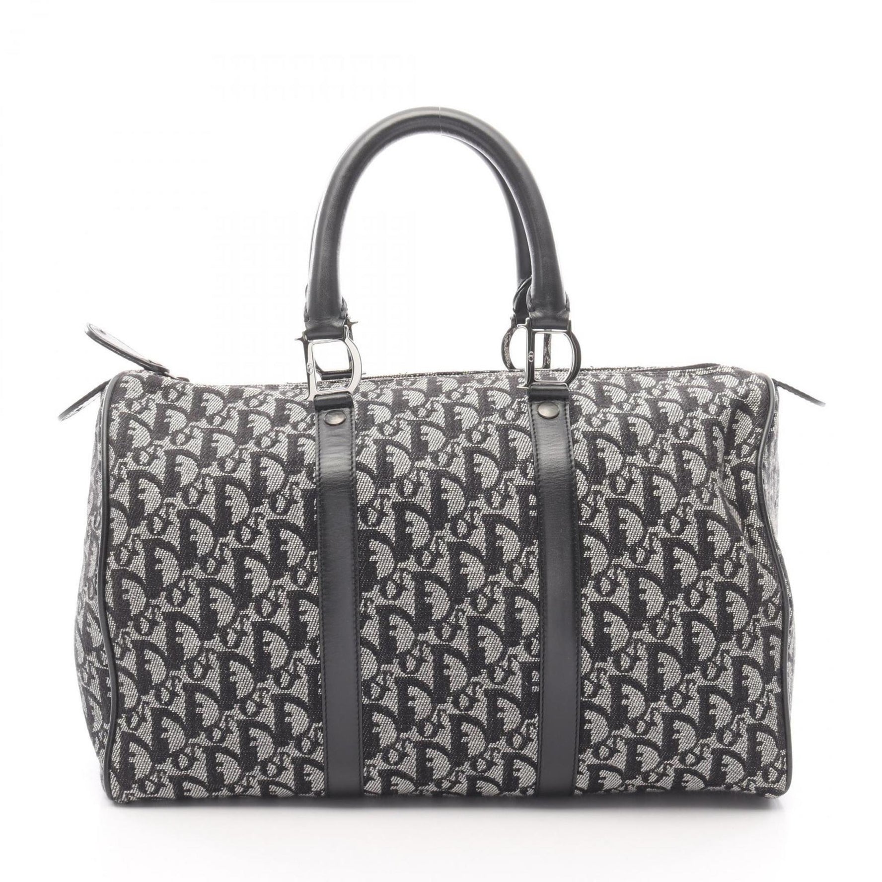 Christian Dior Dior Trotter handbag, canvas and leather, gray black